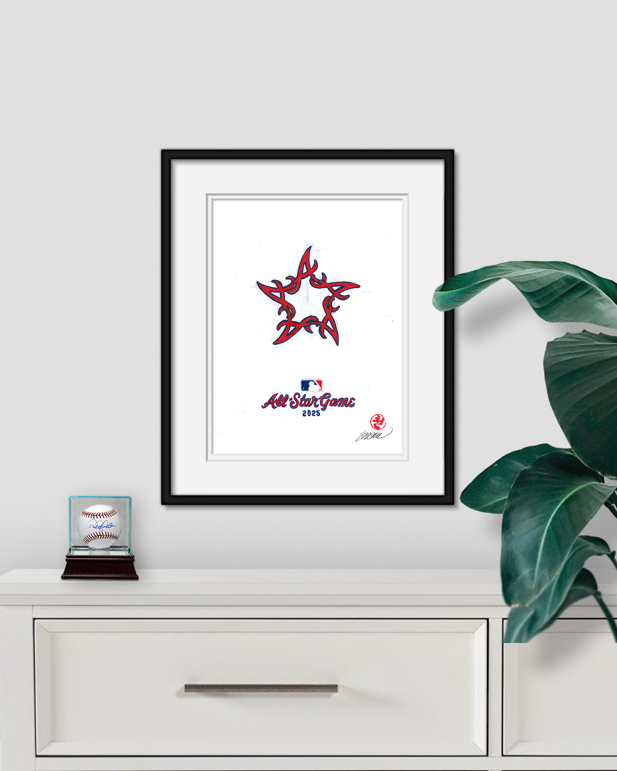 2025 MLB Atlanta All Star Game Original Artwork