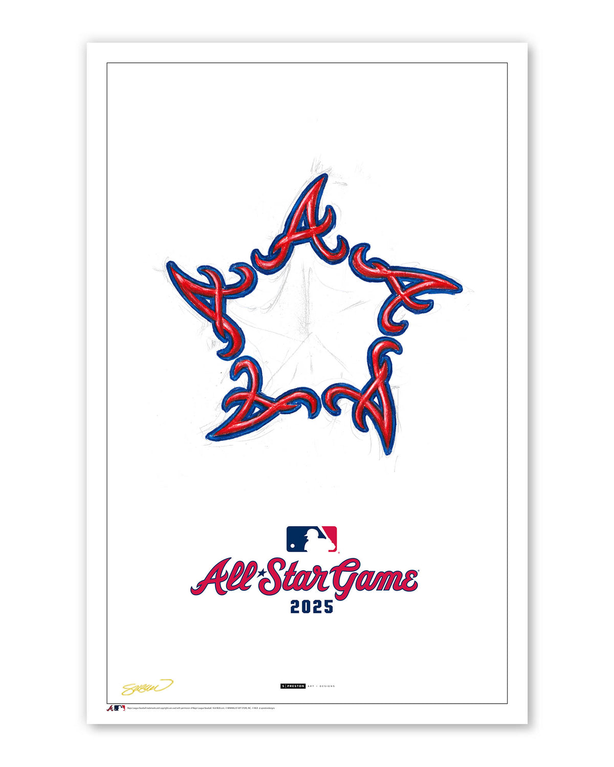 2025 MLB All-Star Game Sketch Limited Edition Print