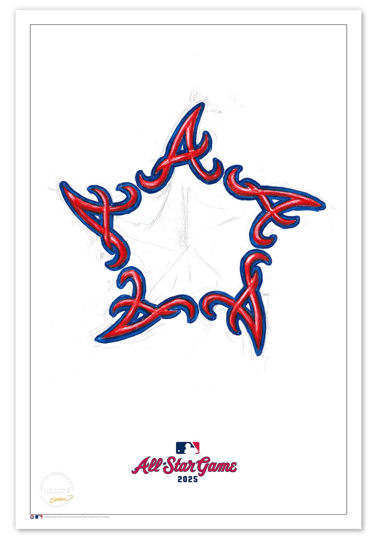 2025 MLB All-Star Game Sketch Limited Edition Print