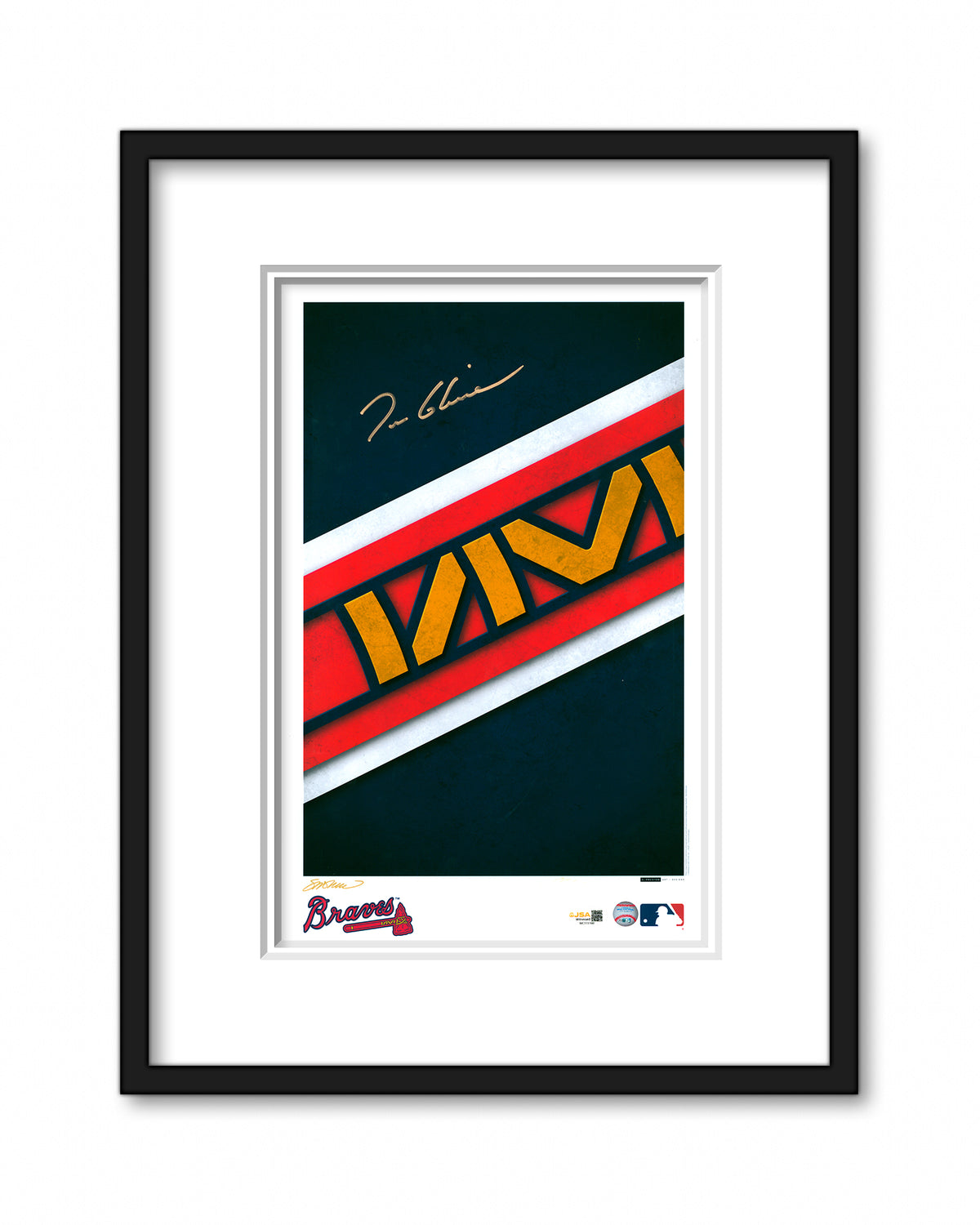 Tom Glavine Autographed Artwork Pre-sale - Authenticated