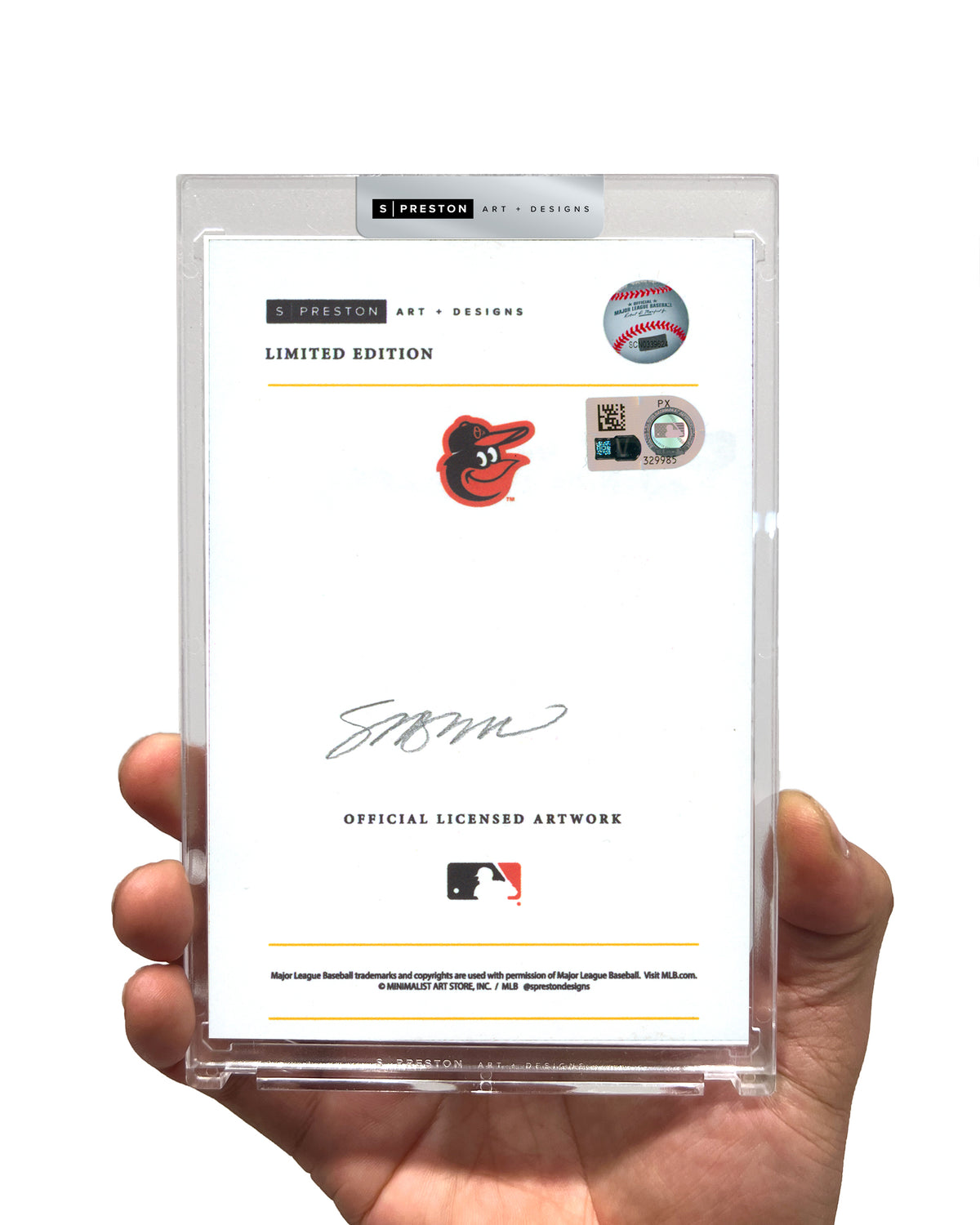 Minimalist Baltimore Orioles Logo - Eddie Murray Autograph Slab - Authenticated