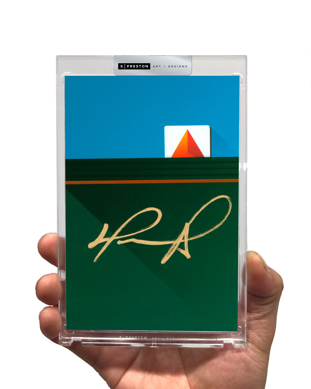 Minimalist Fenway Park - David Ortiz Autograph Slab - Authenticated