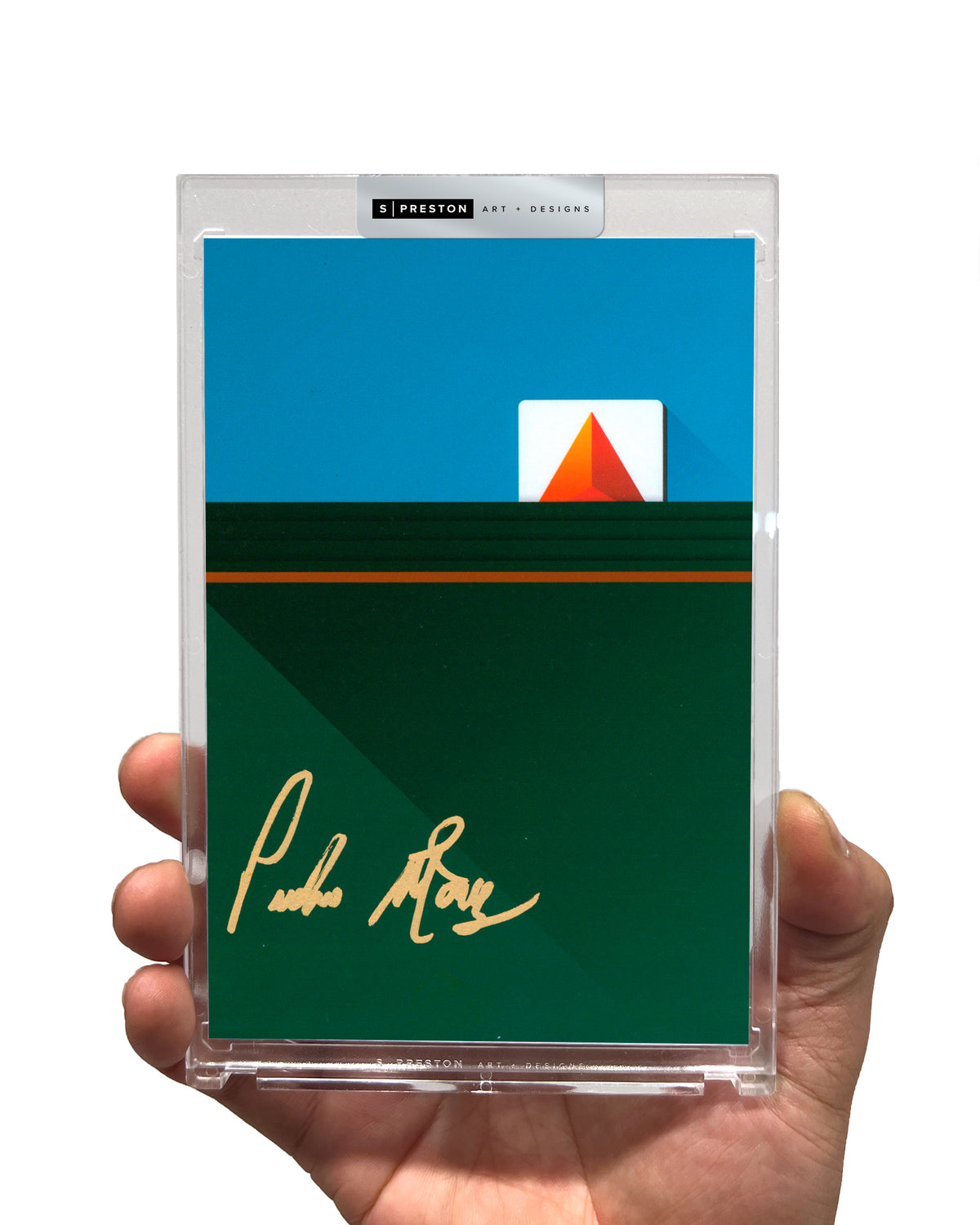 Minimalist Fenway Park - Pedro Martinez Autograph Slab - Authenticated
