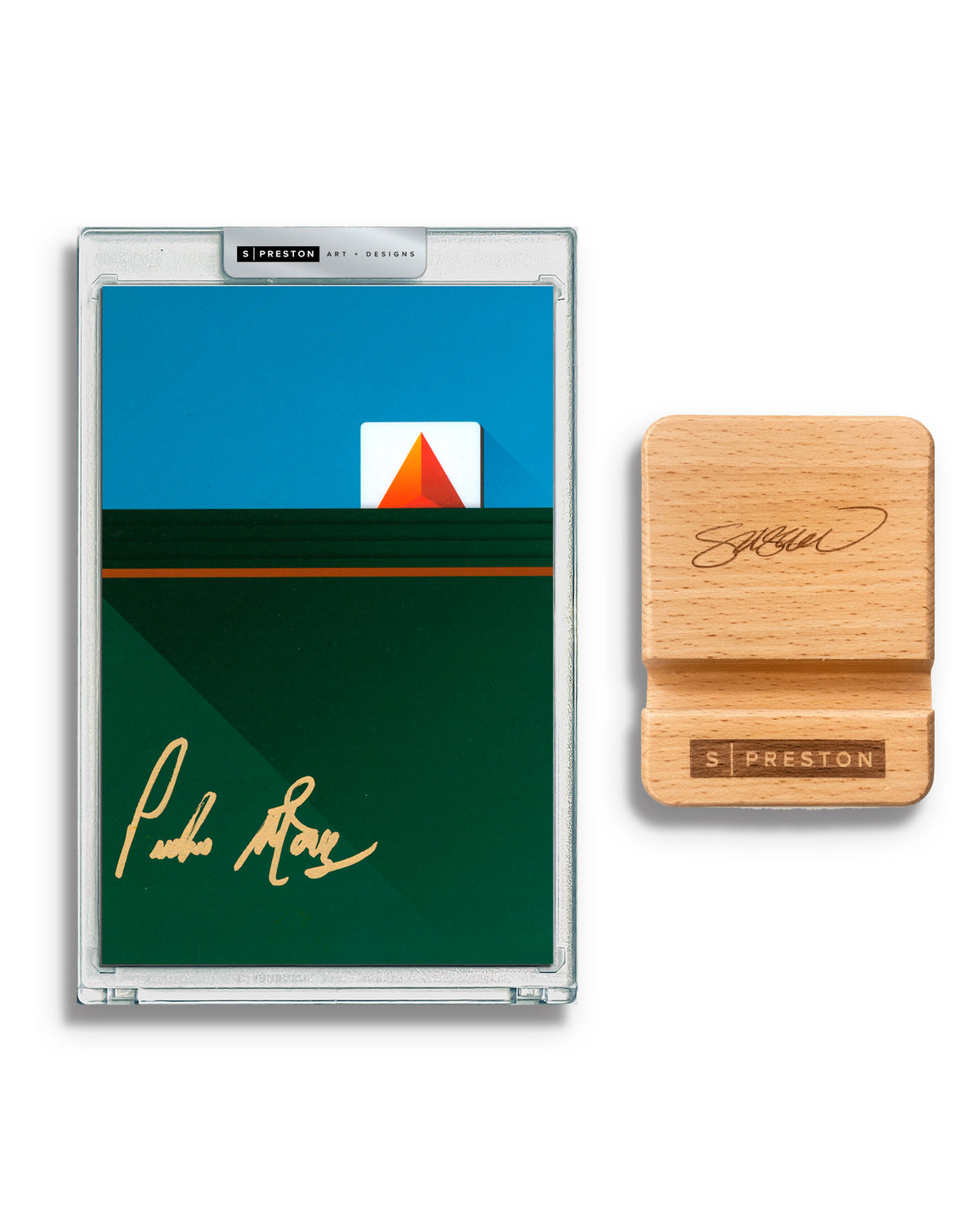 Minimalist Fenway Park - Pedro Martinez Autograph Slab - Authenticated