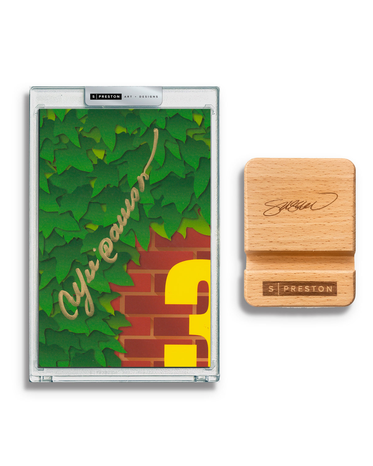Minimalist Wrigley Field -Andre Dawson Autograph Slab - Authenticated