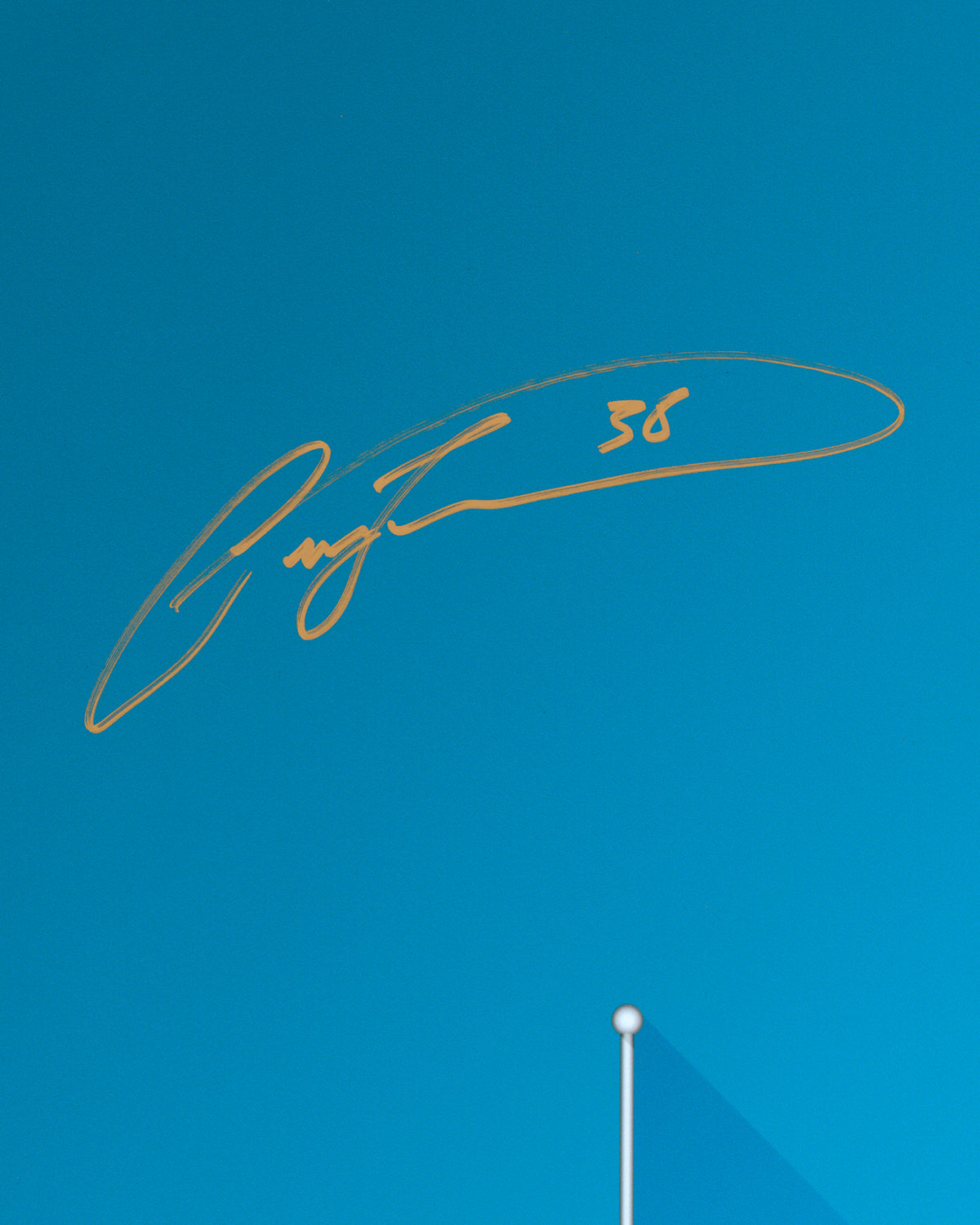 Minimalist Wrigley Field Print - Carlos Zambrano Autographed - Authenticated
