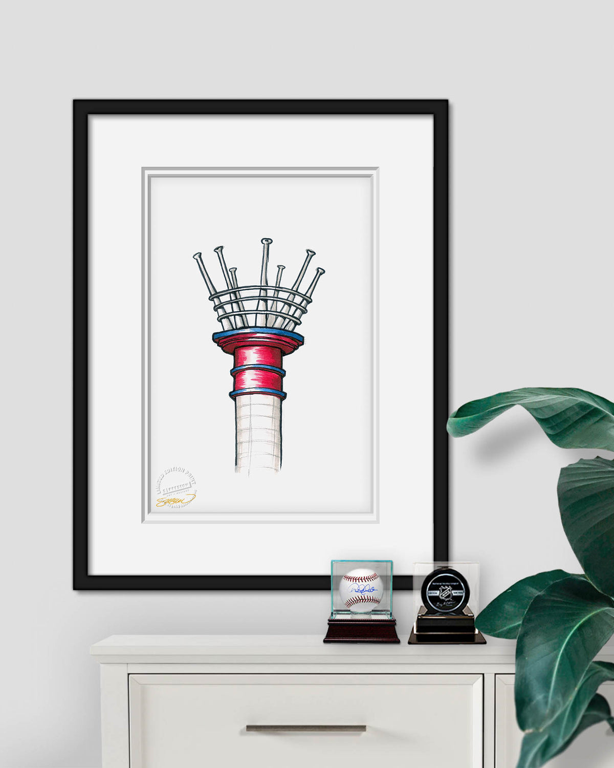Great American Ball Park Ink Sketch Limited Edition Fine Art Print