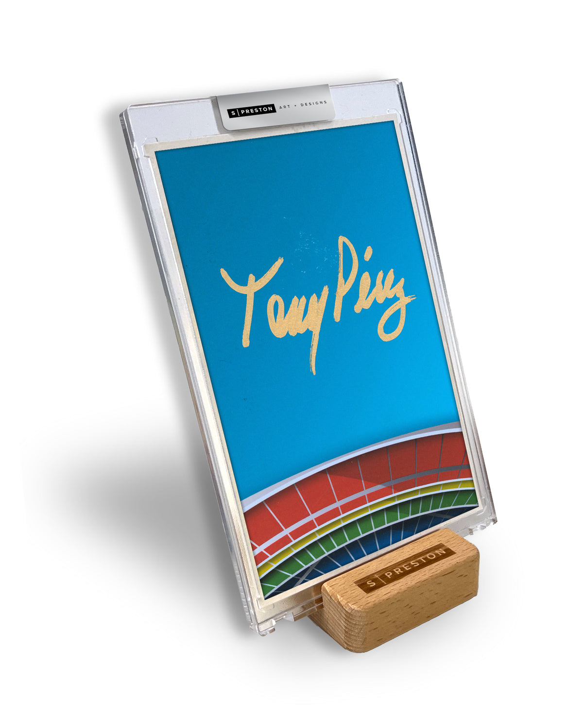Minimalist Riverfront Stadium - Tony Perez Autograph Slab - Authenticated