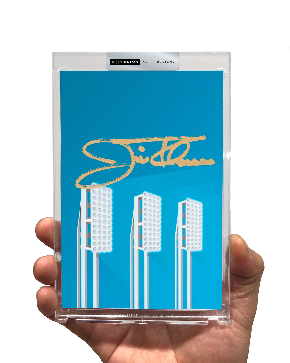 Minimalist Jacobs Field - Jim Thome Autograph Slab - Authenticated