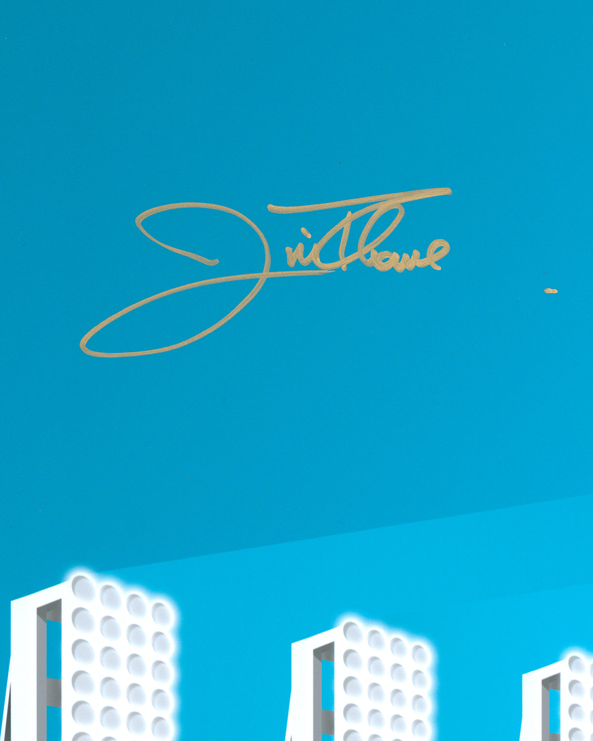 Minimalist Jacobs Field - Jim Thome Autographed - Poster Print - Authenticated