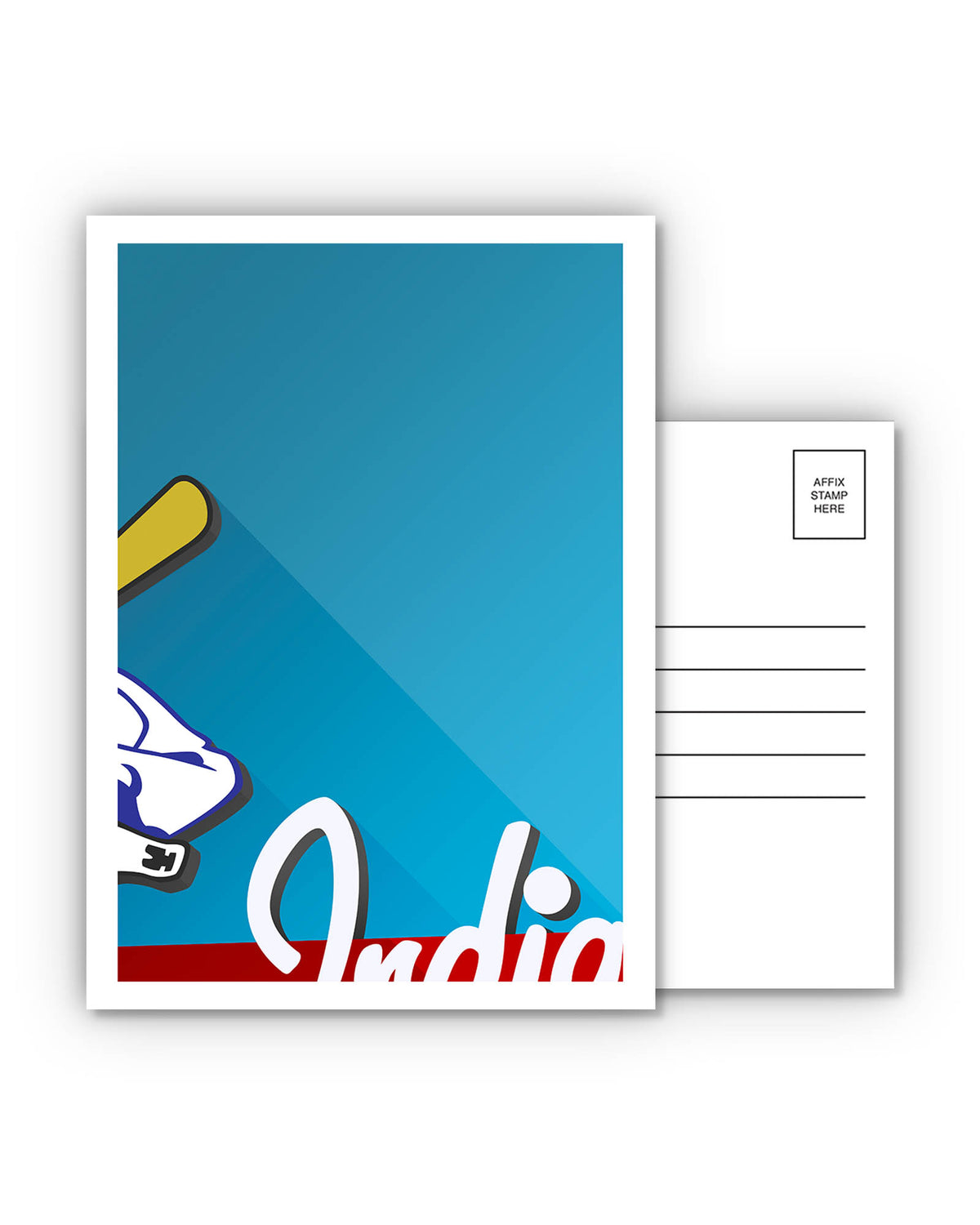 Minimalist Municipal Stadium Postcard