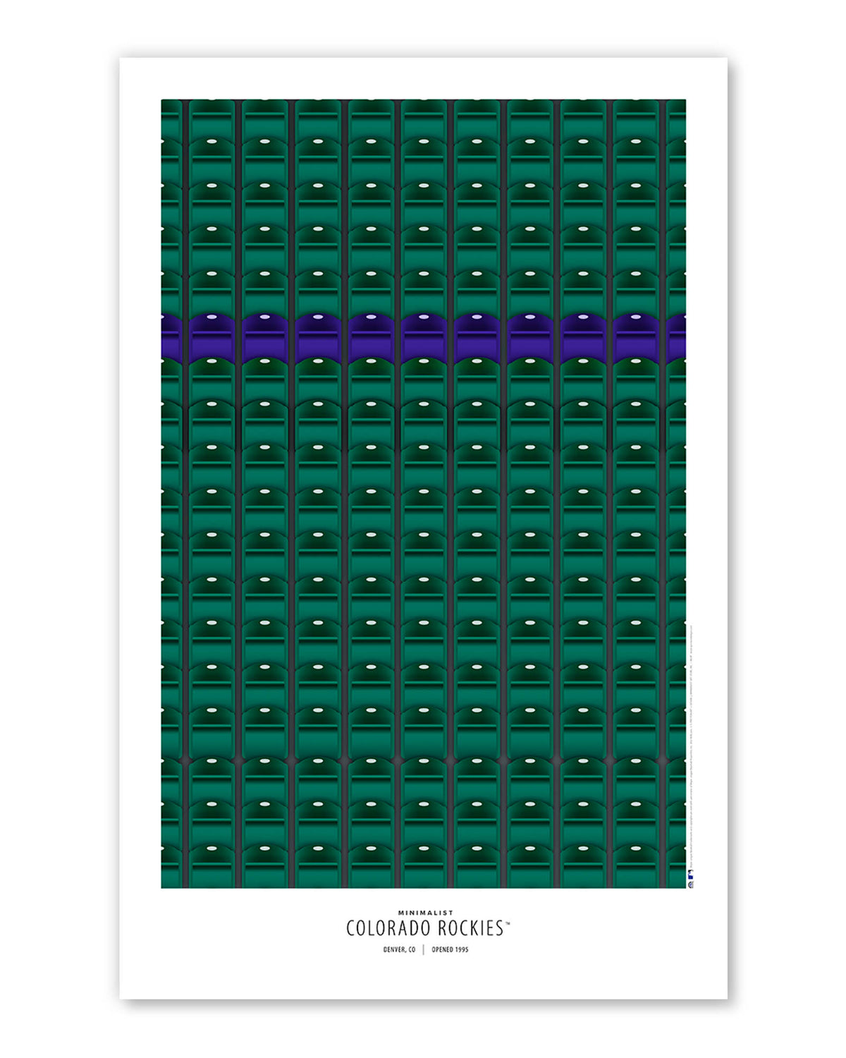 Minimalist Coors Field Art Print