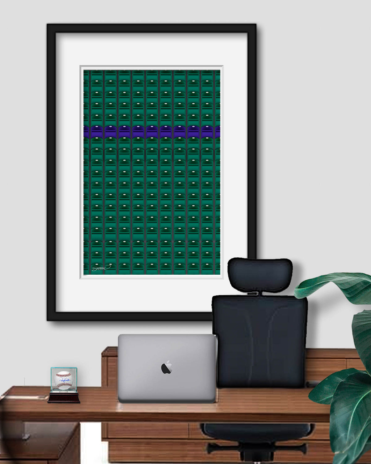 Minimalist Coors Field Art Print