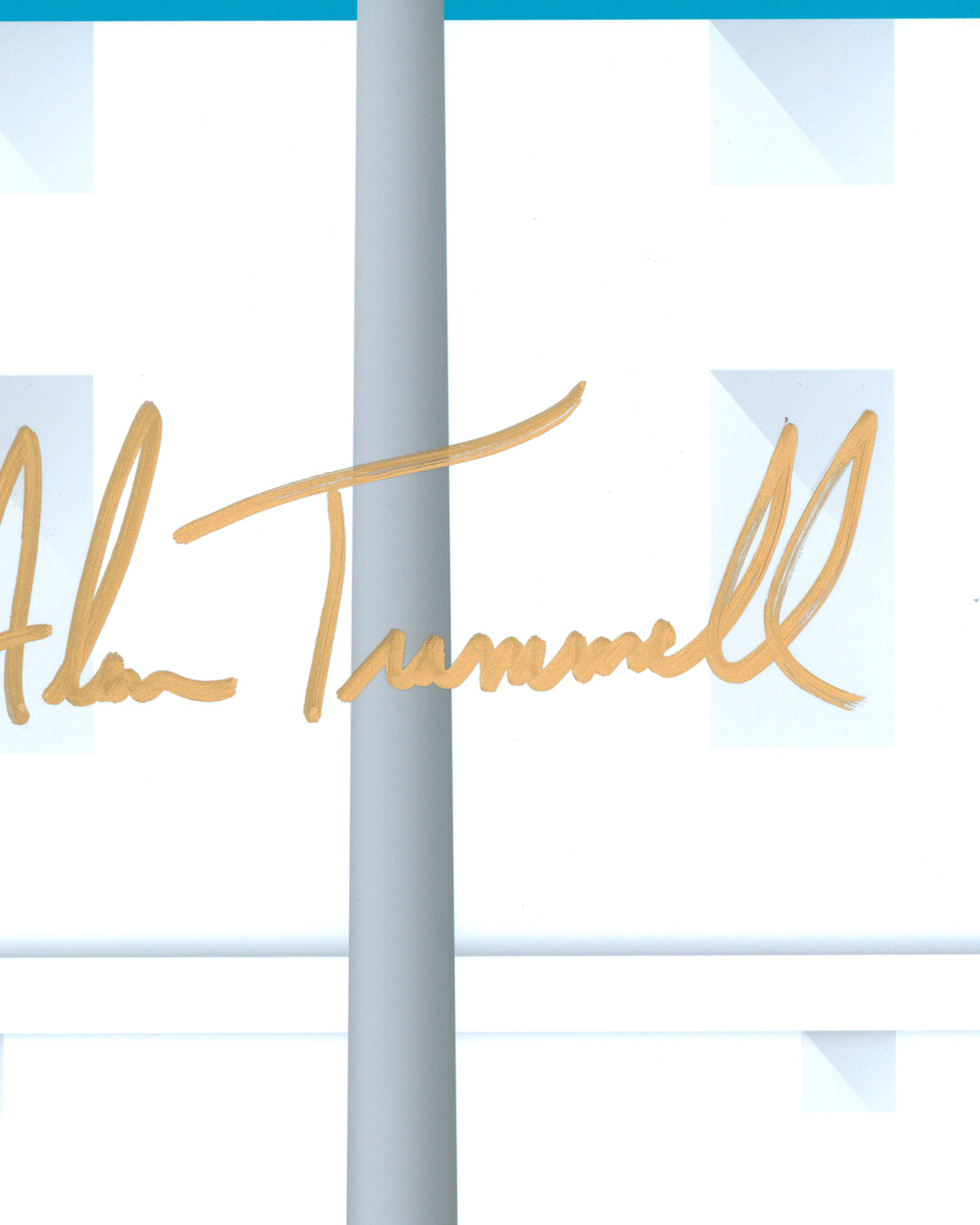 Minimalist Tiger Stadium Print - Alan Trammell Autographed - Authenticated