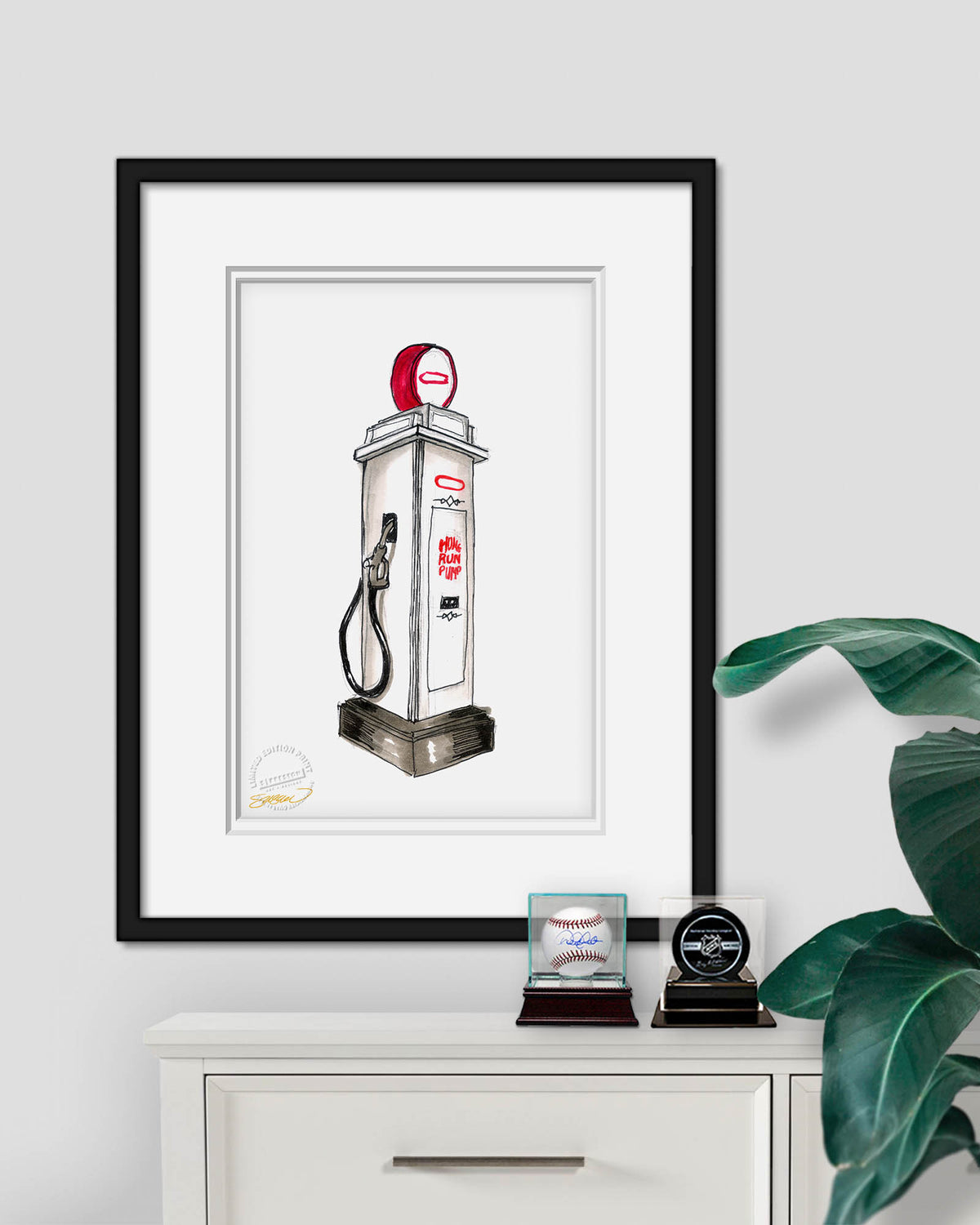 Minute Maid Park Ink Sketch Limited Edition Fine Art Print