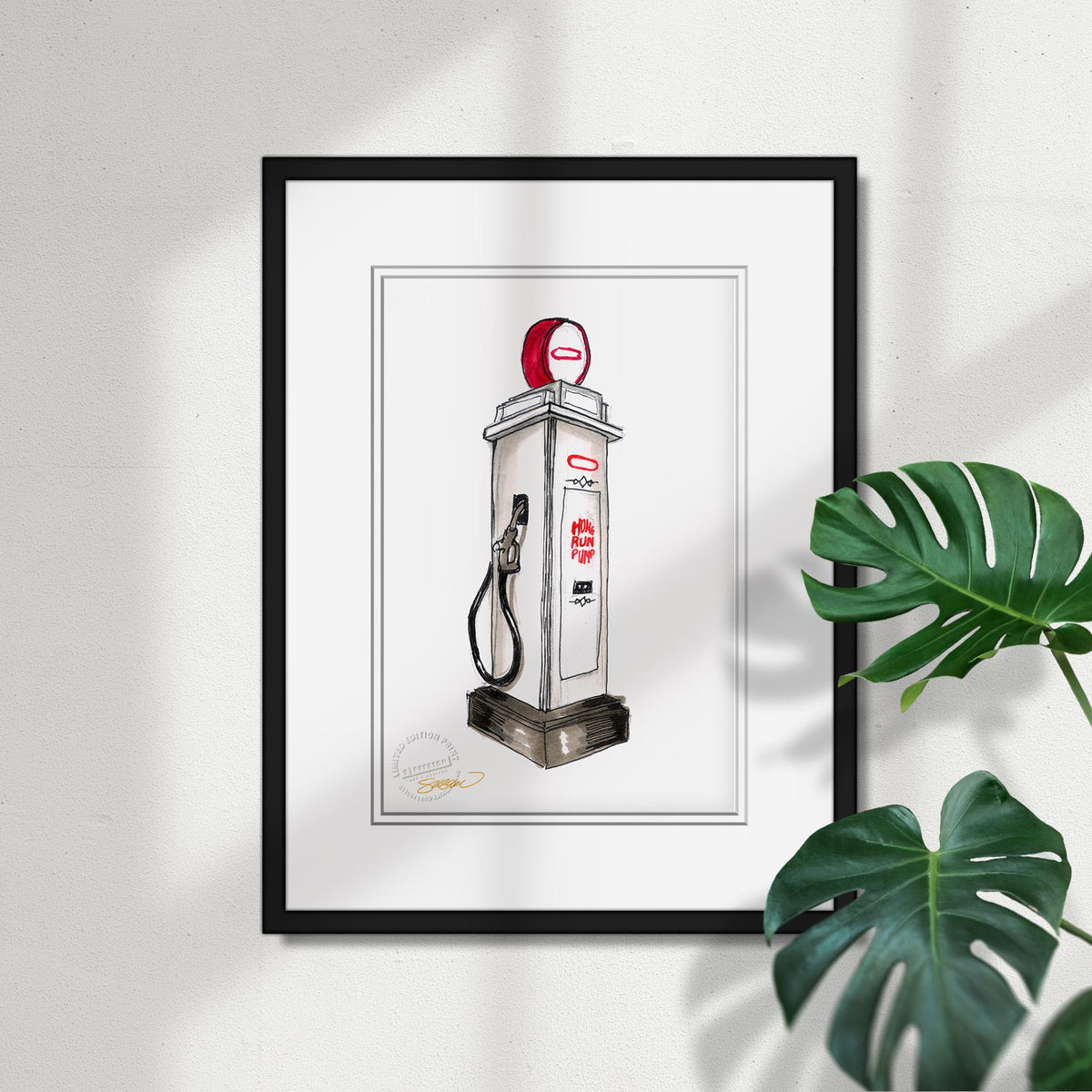 Minute Maid Park Ink Sketch Limited Edition Fine Art Print