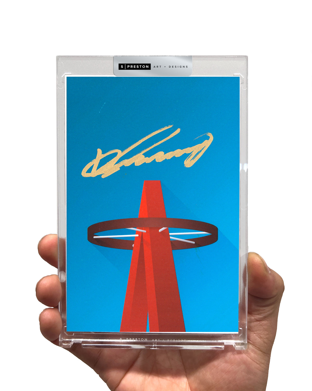 Minimalist Angles Stadium - Vladimir Guerrero Sr Autograph Slab - Authenticated