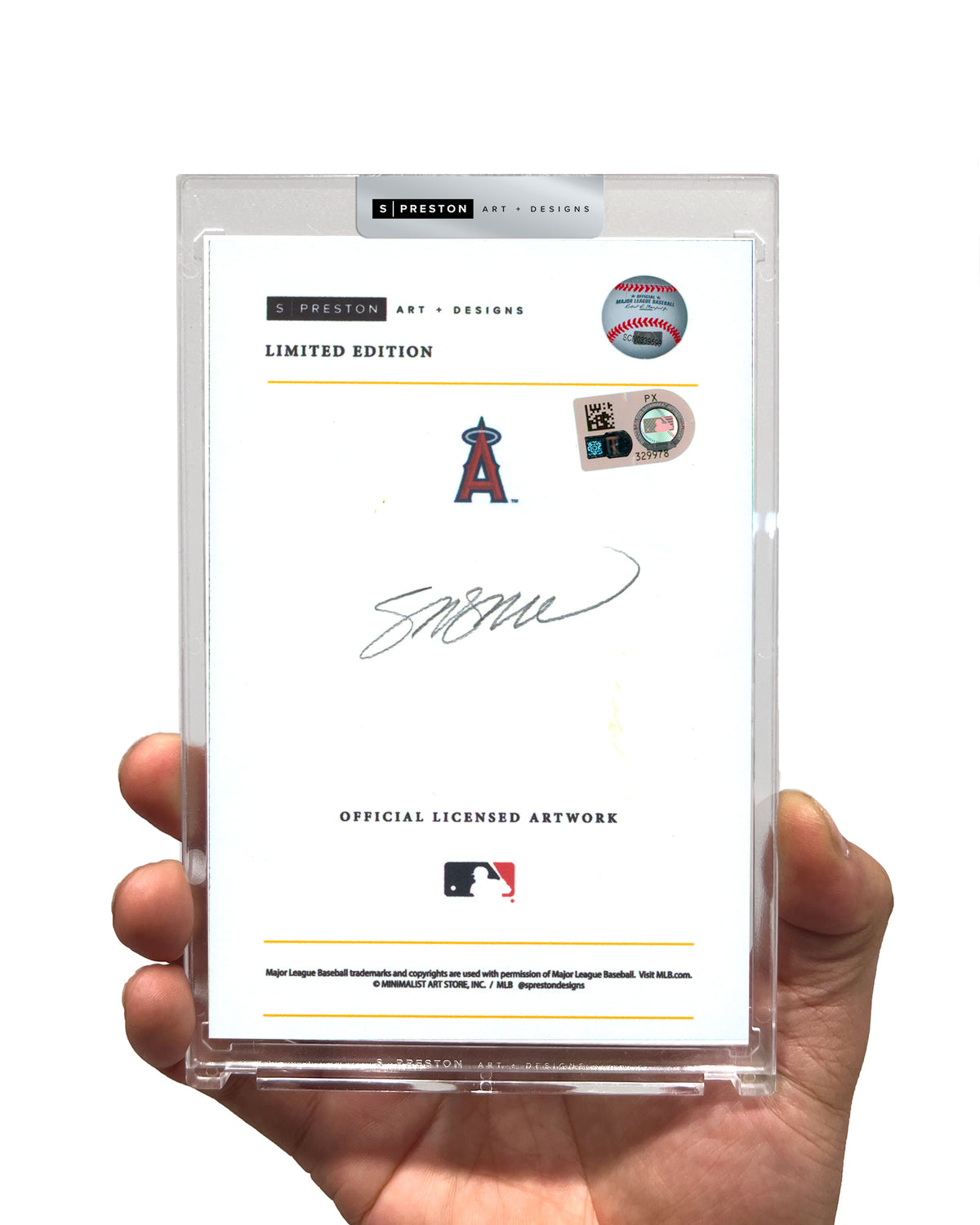 Minimalist Angles Stadium - Vladimir Guerrero Sr Autograph Slab - Authenticated