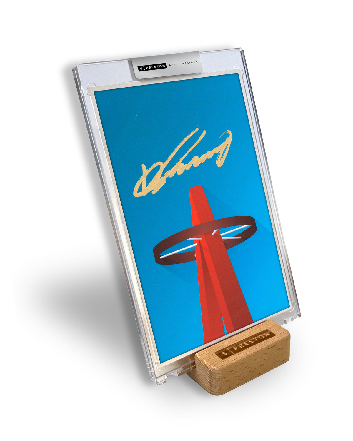 Minimalist Angles Stadium - Vladimir Guerrero Sr Autograph Slab - Authenticated