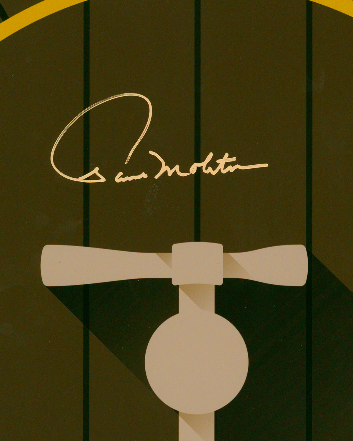 Minimalist Milwaukee County Stadium - Paul Molitor Autographed - Poster Print - Authenticated (Copy)