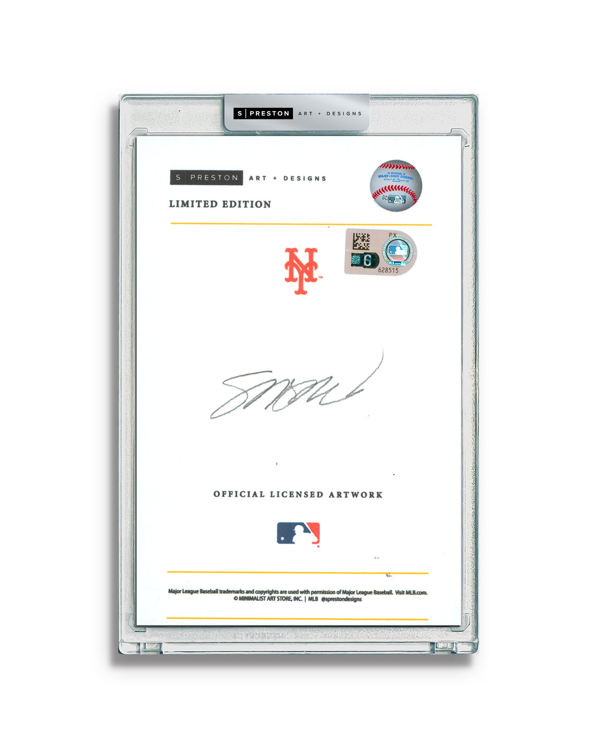 Minimalist Citi Field - Jonah Tong Autographed - Authenticated