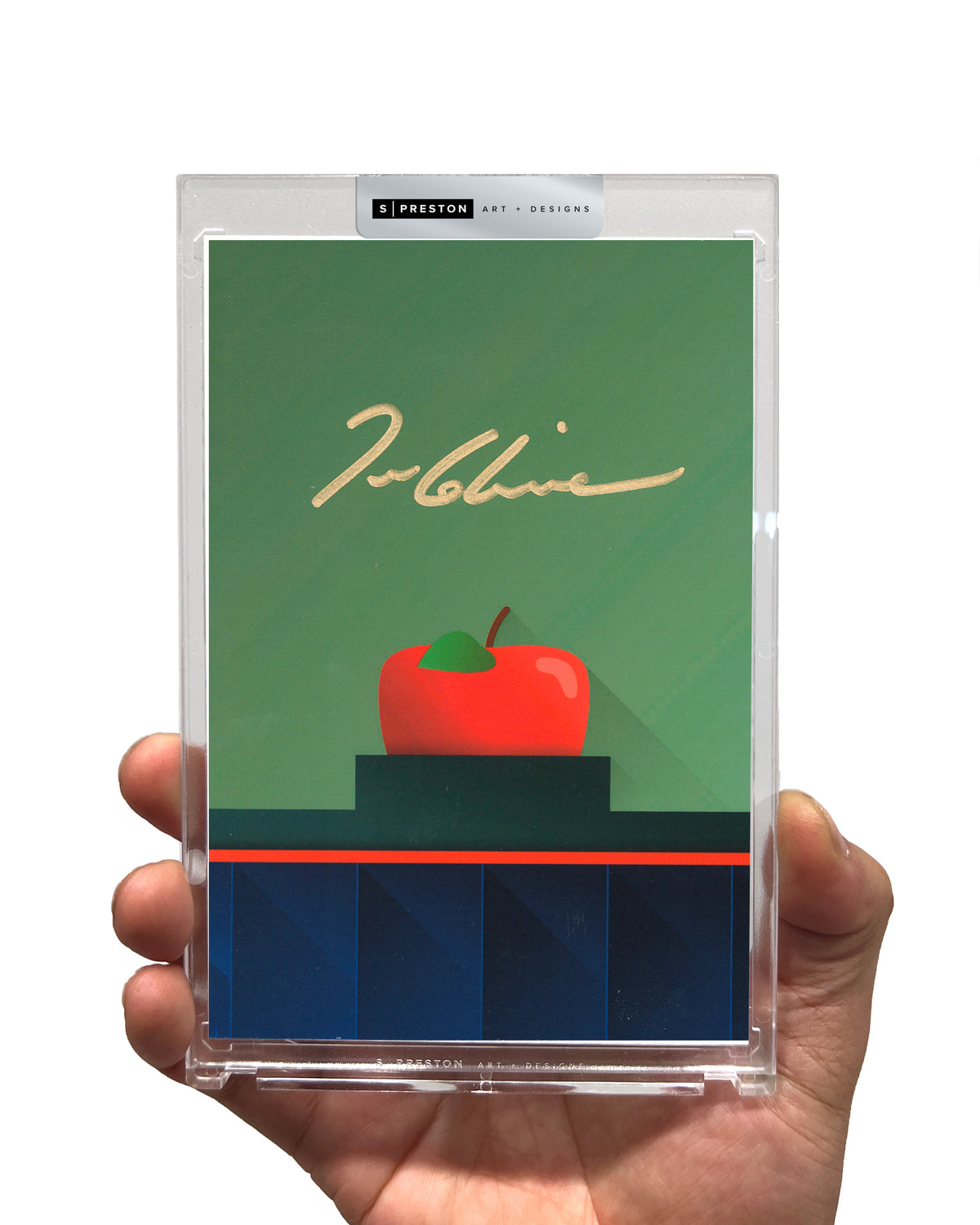 Minimalist Shea Stadium - Tom Glavine Autograph Slab - Authenticated