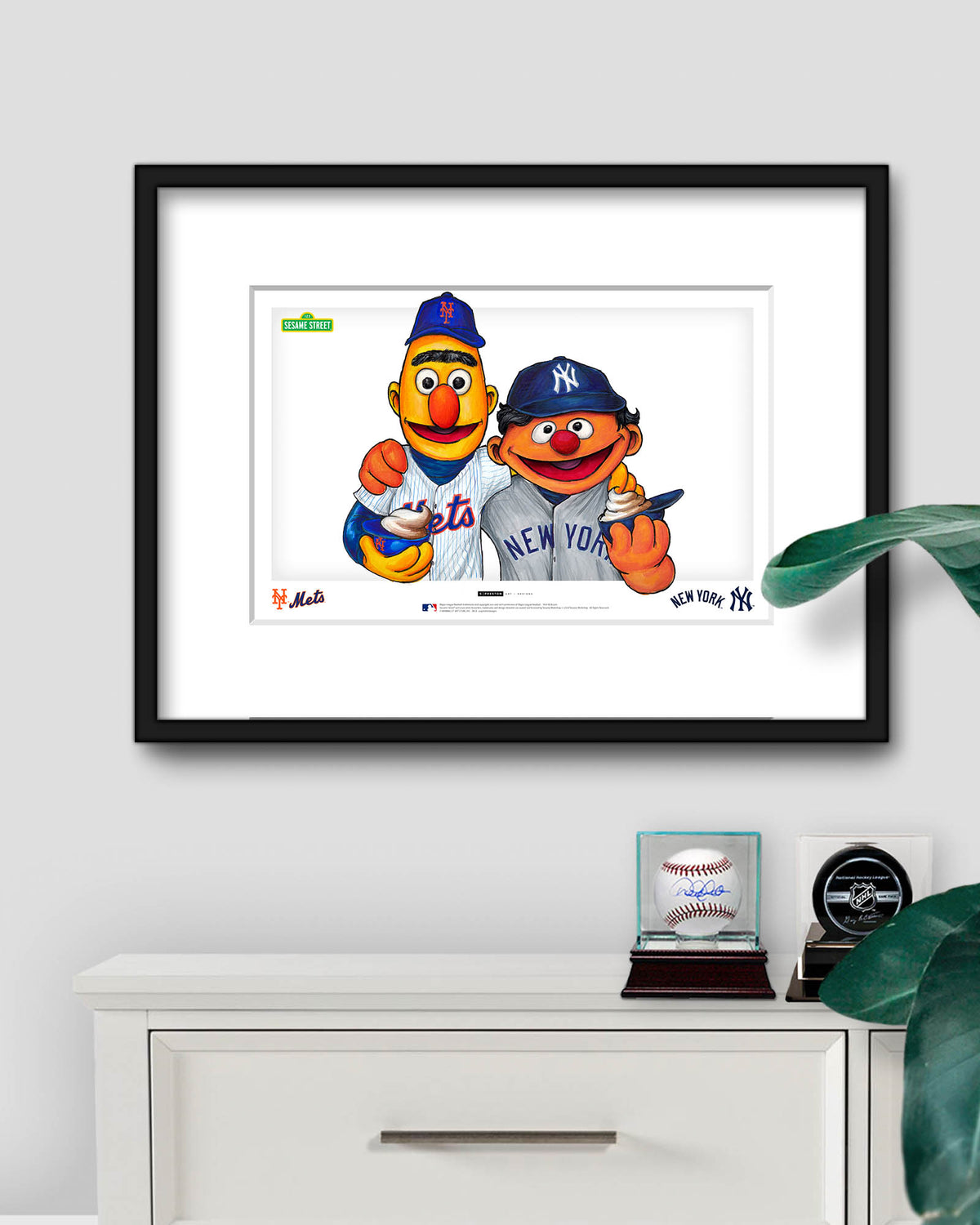 Bert and Ernie x MLB House Divided (NYY NYM)