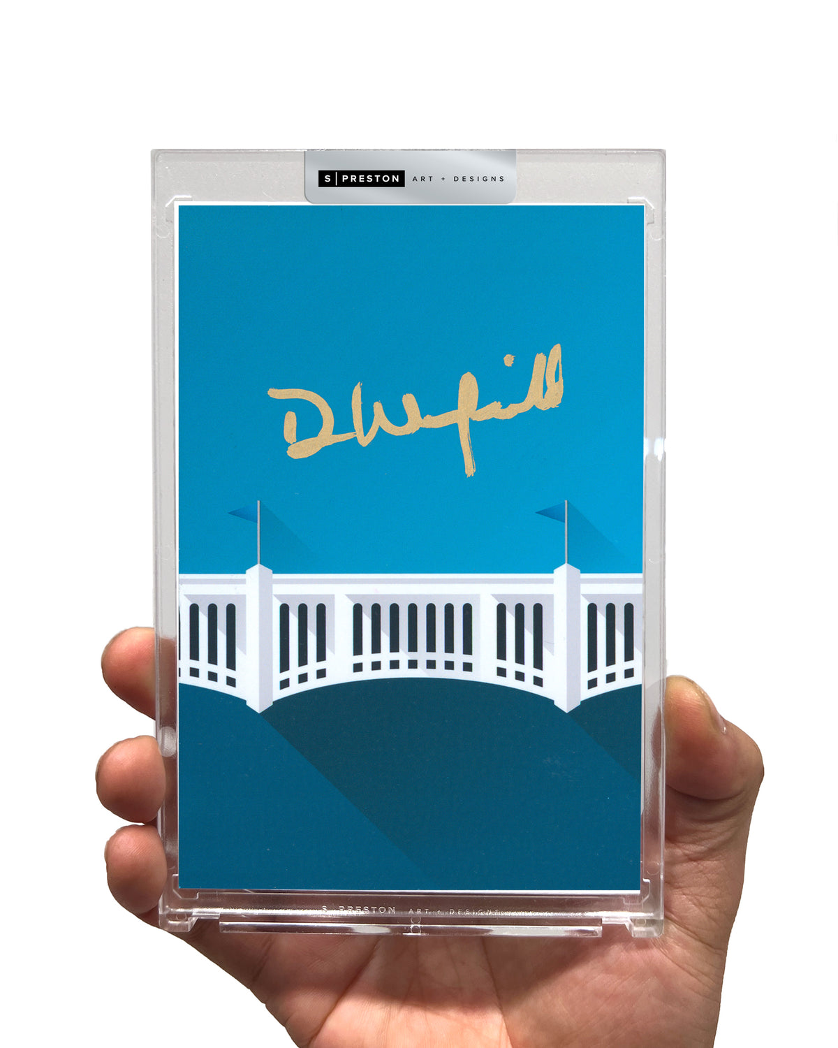 Minimalist Yankee Stadium - Dave Winfield Autograph Slab - Authenticated