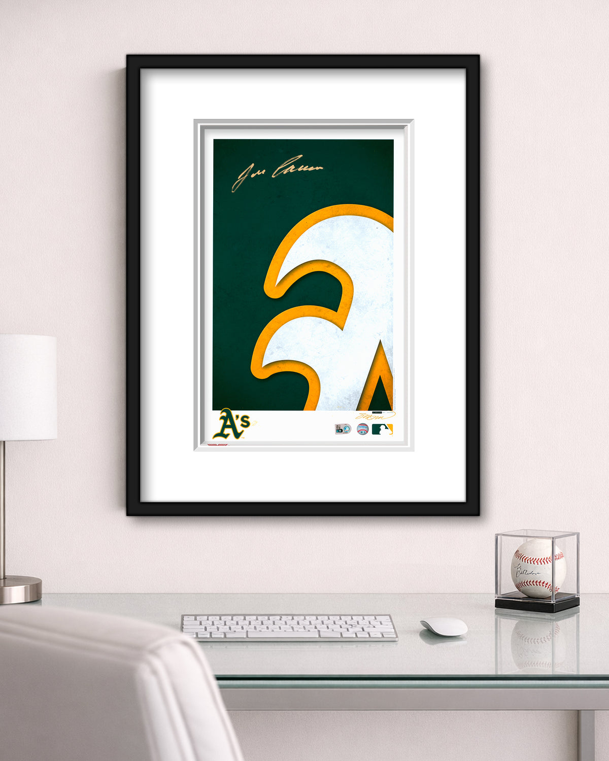 Minimalist Athletics Logo - Jose Canseco Autographed Poster Print
