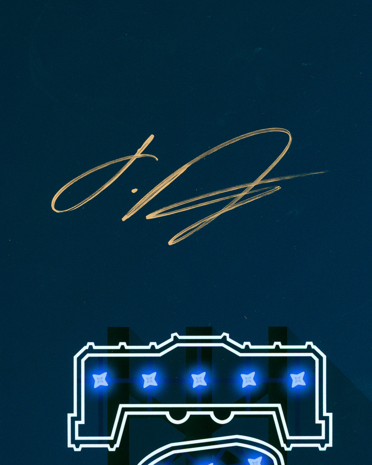 Johan Duran Autographed - 
Minimalist Citizens Bank Park - Authenticated