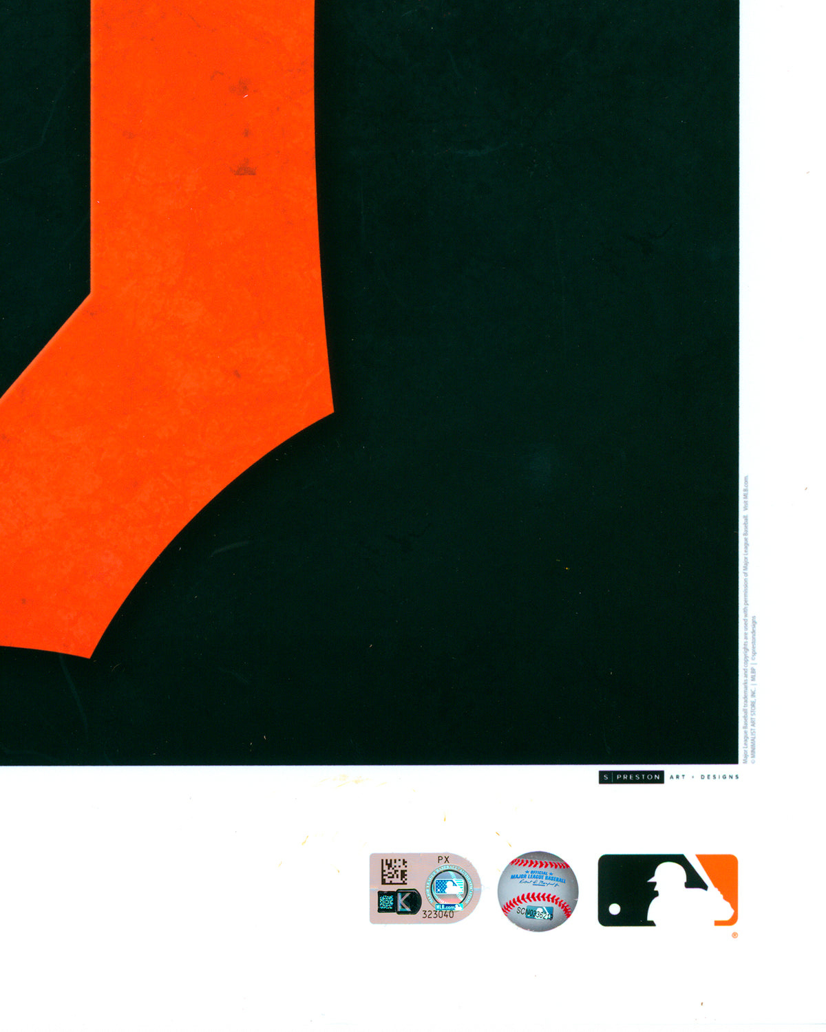 Minimalist San Francisco Giants Logo - Juan Marichal Autographed - Poster Print - Authenticated