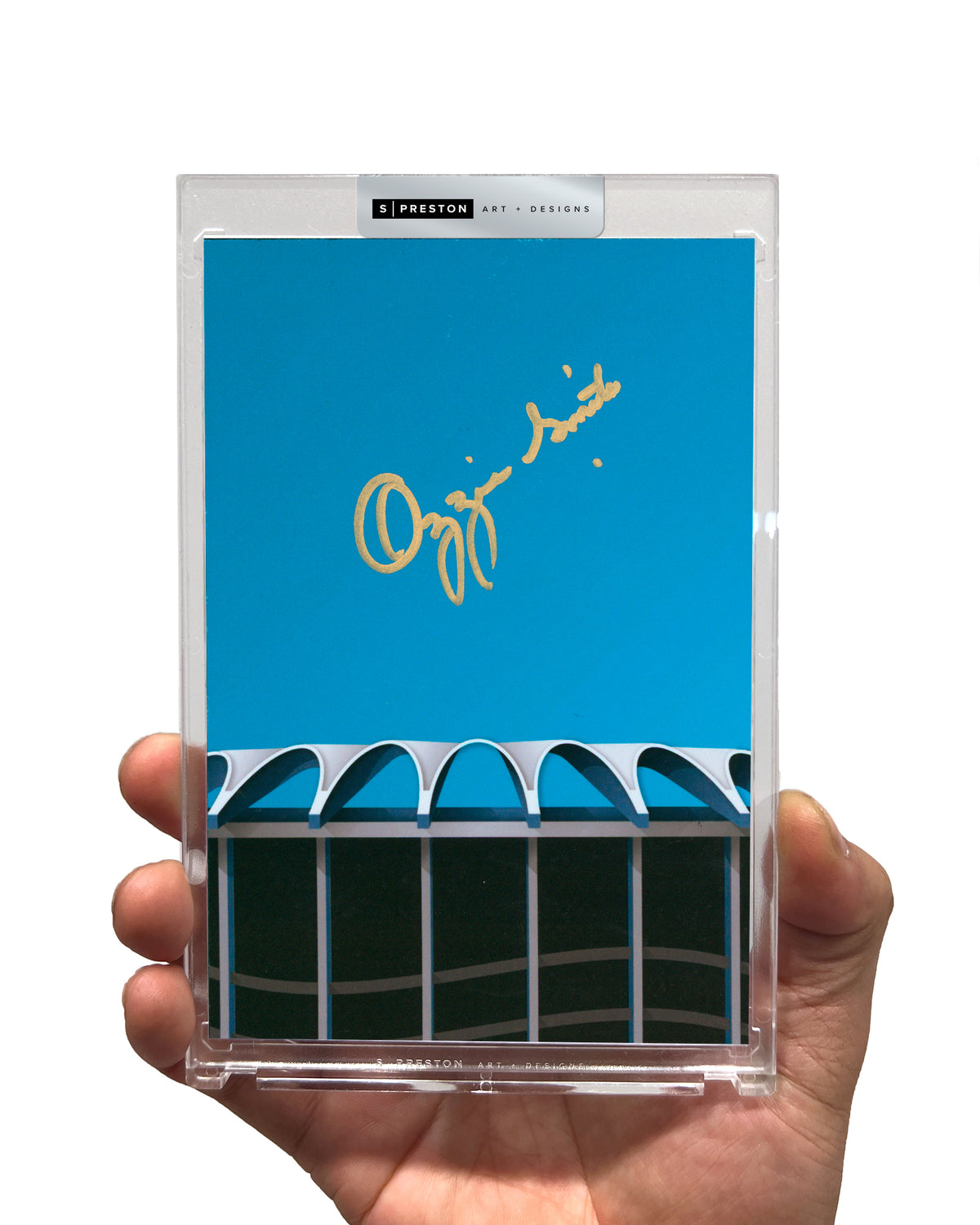 Minimalist Busch Stadium - Ozzie Smith Autograph Slab - Authenticated