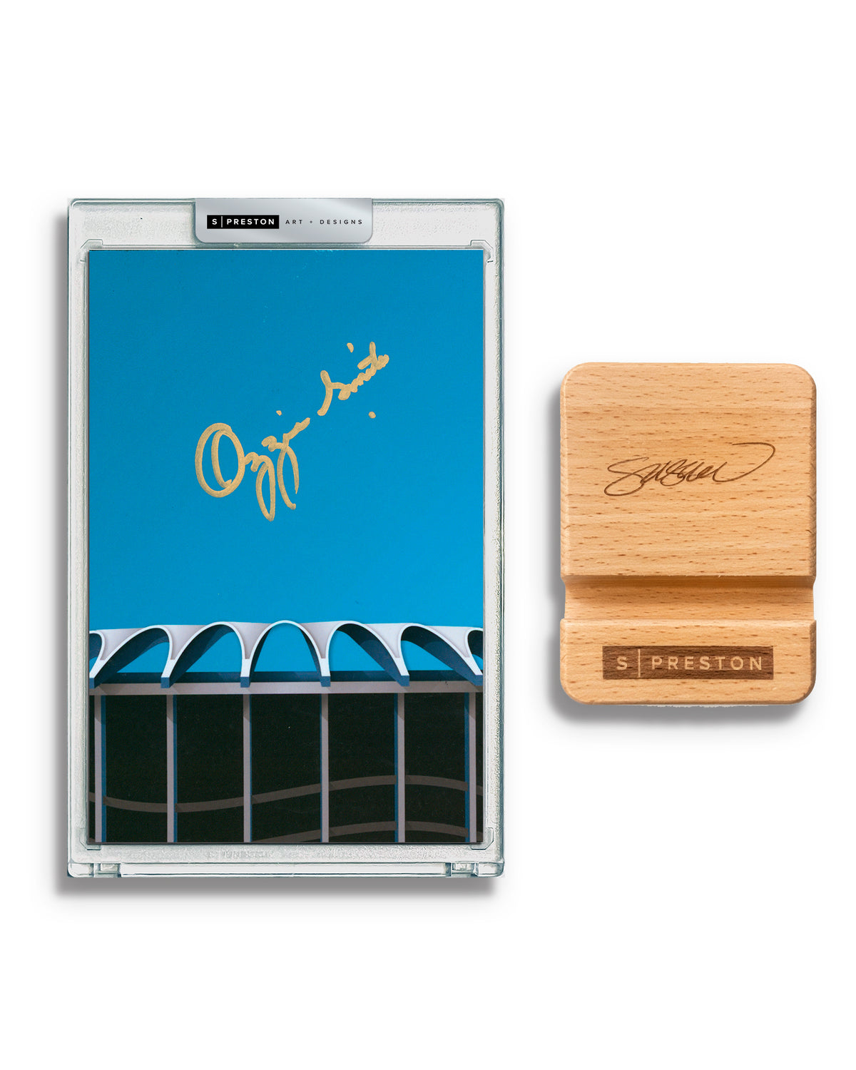 Minimalist Busch Stadium - Ozzie Smith Autograph Slab - Authenticated