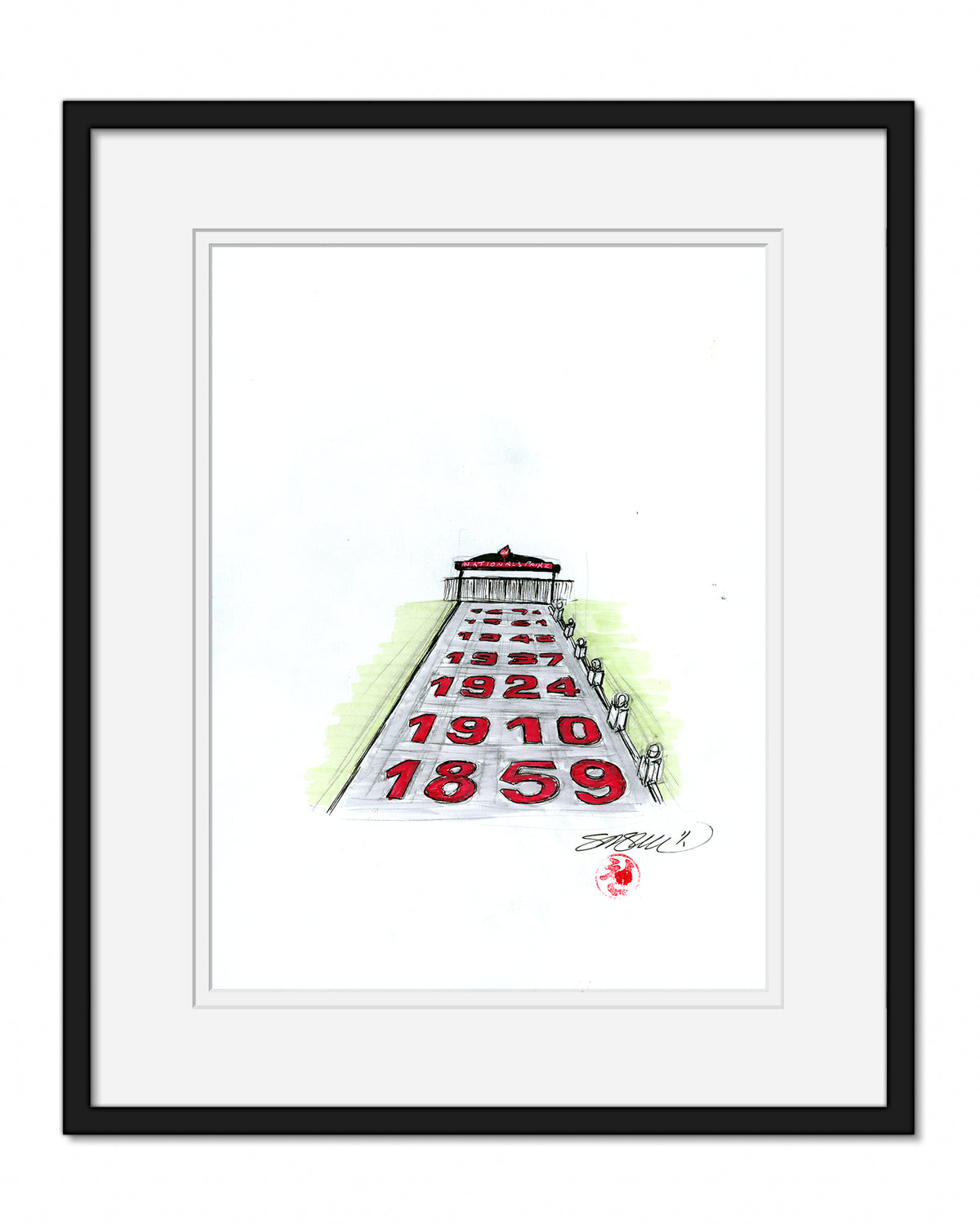 Nationals Park Original Ink Sketch (Main Gate)