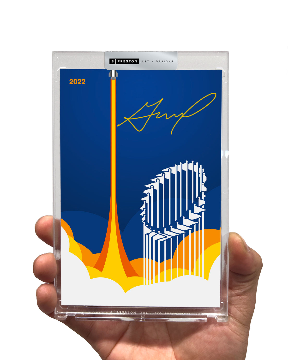 Minimalist World Series - Jose Altuve Autographed Art- Authenticated