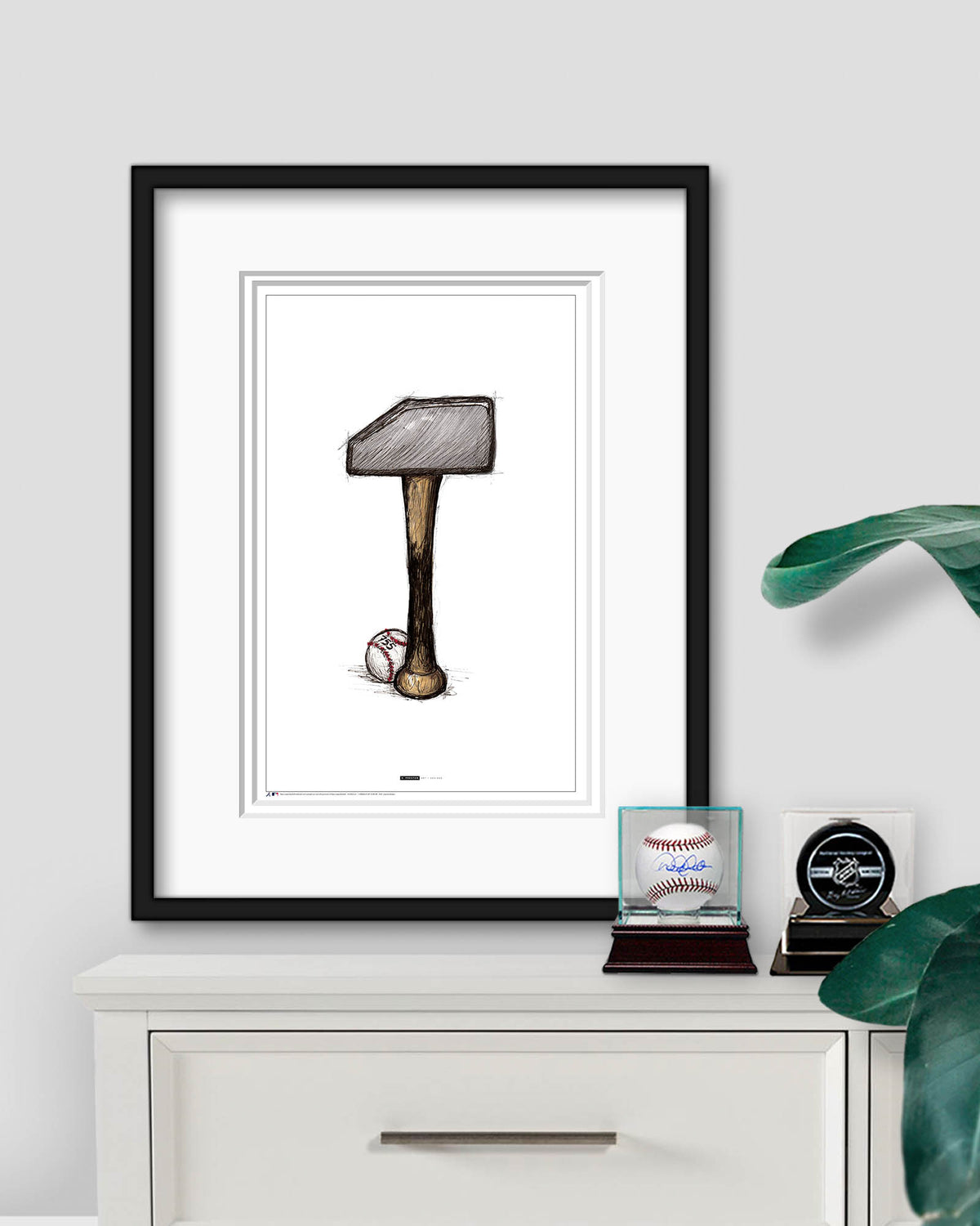 Remembering Hank Aaron Tribute Sketch Print
