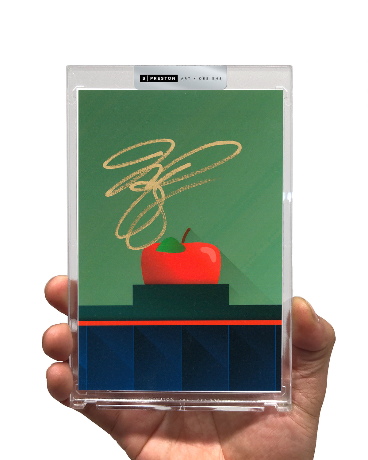 Minimalist Shea Stadium - Mike Piazza Autograph Slab - Authenticated