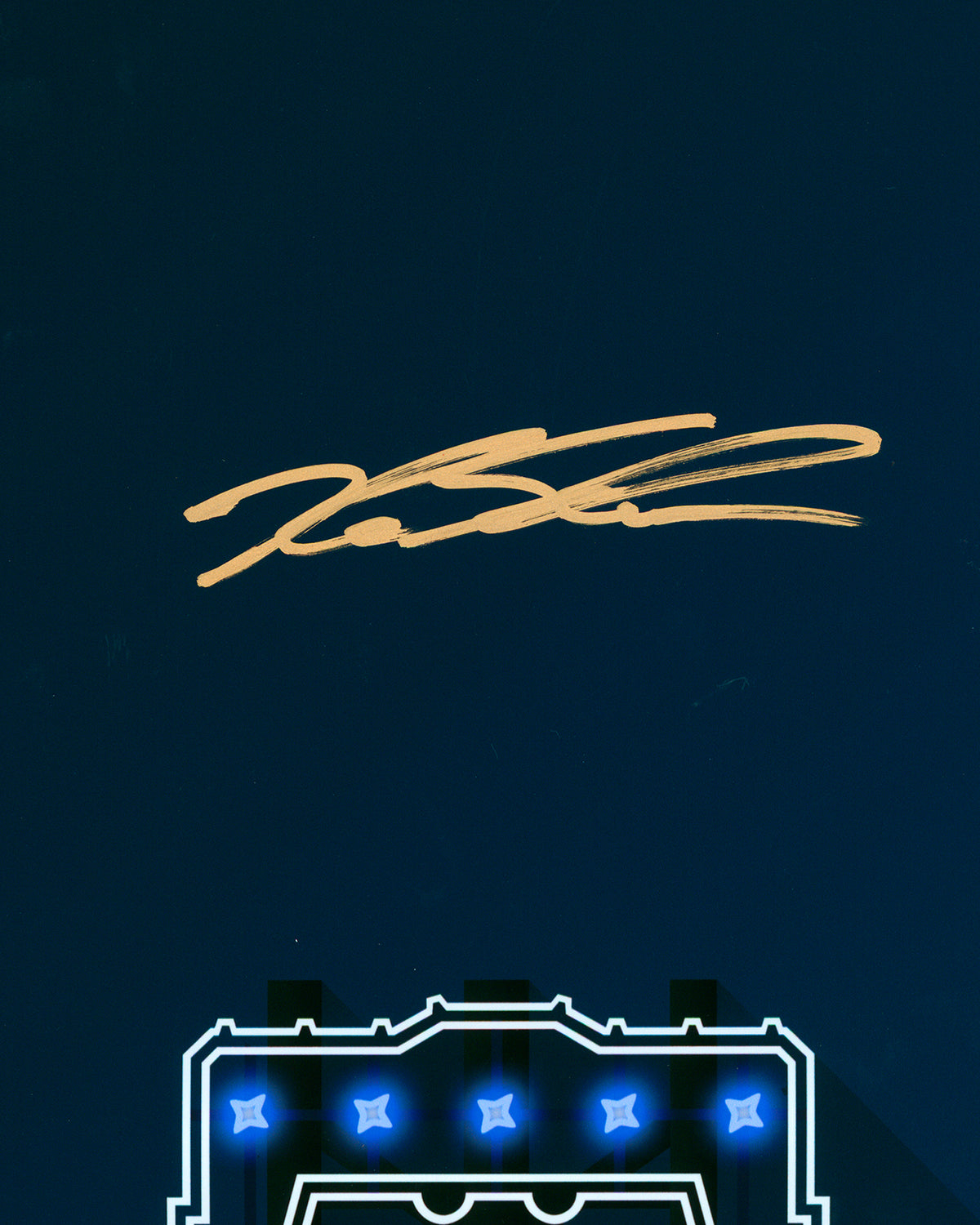 Minimalist Citizens Bank Park - Kyle Schwarber Autographed - Poster Print - Authenticated