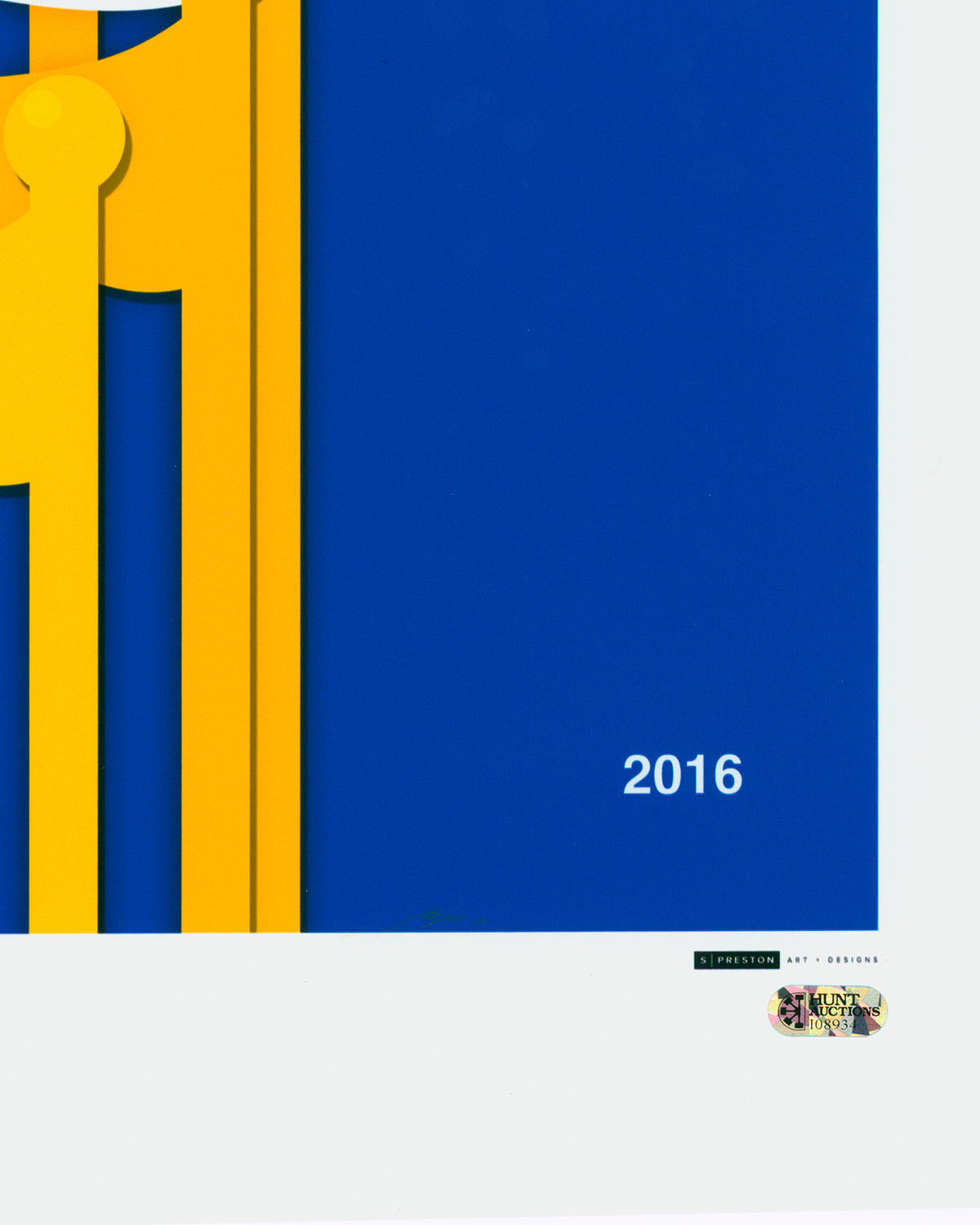 Minimalist 2016 World Champions - Kyle Schwarber Autographed - Poster Print - Authenticated