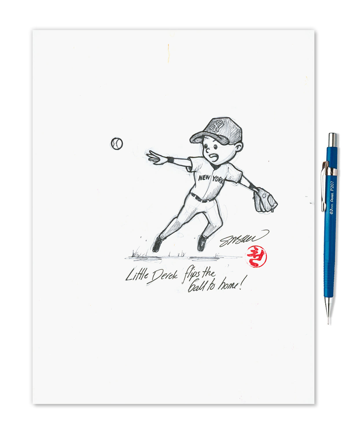 Little Derek Original Sketch