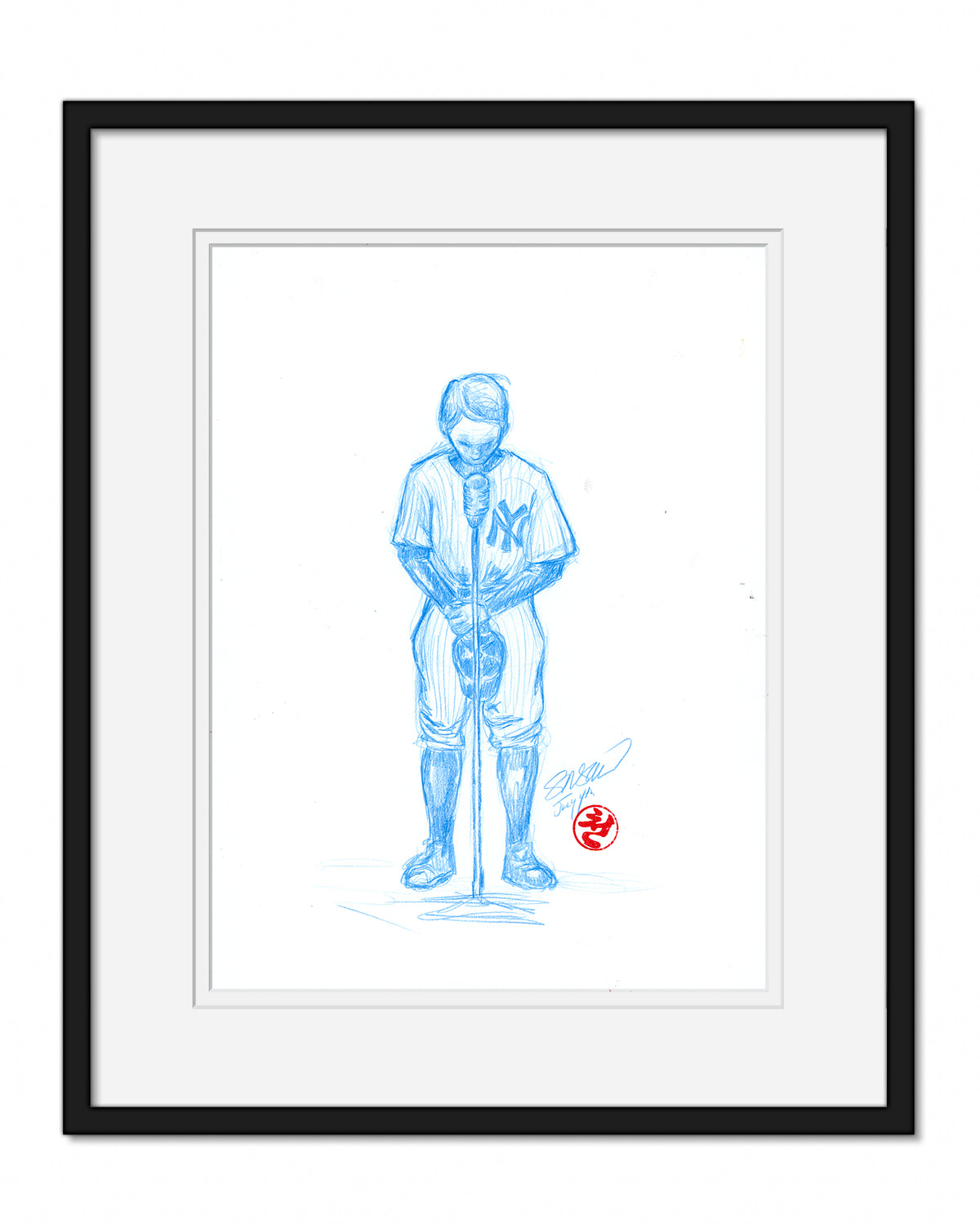 Remembering Lou Gehrig Original Art