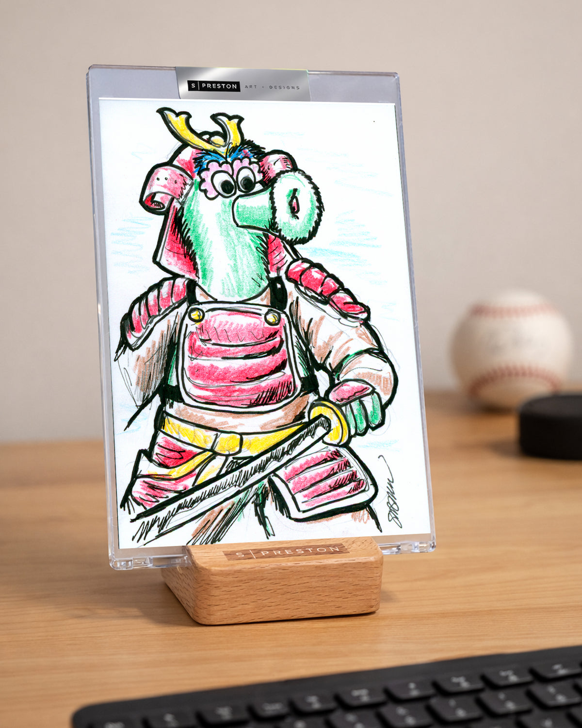Original Art Sketch Slab - Phanatic Samarai