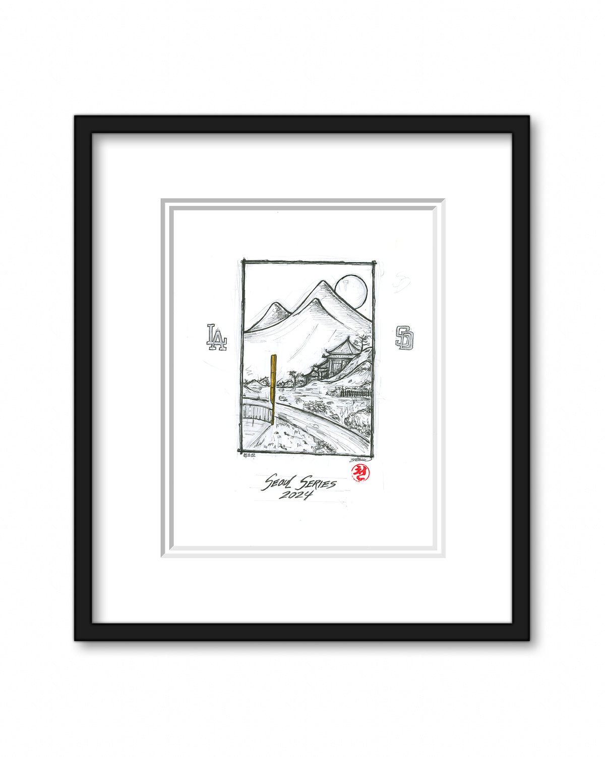 2024 MLB Seoul Series Original Artwork