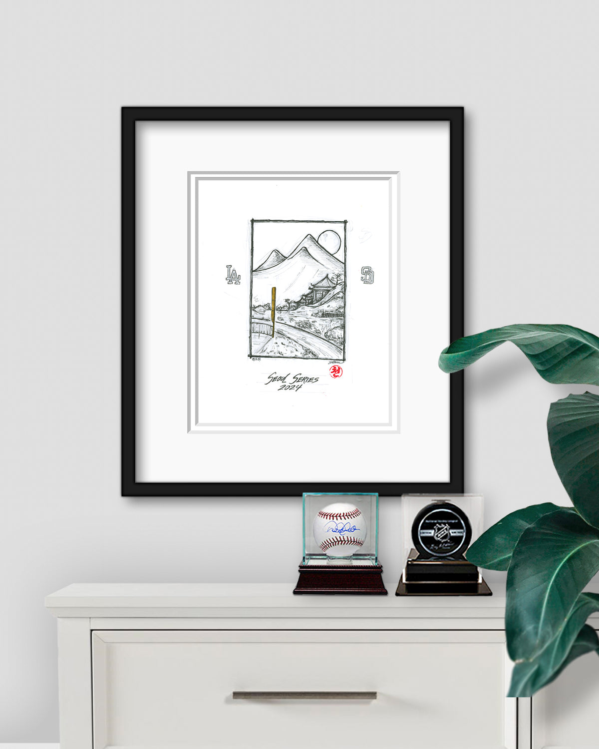 2024 MLB Seoul Series Original Artwork
