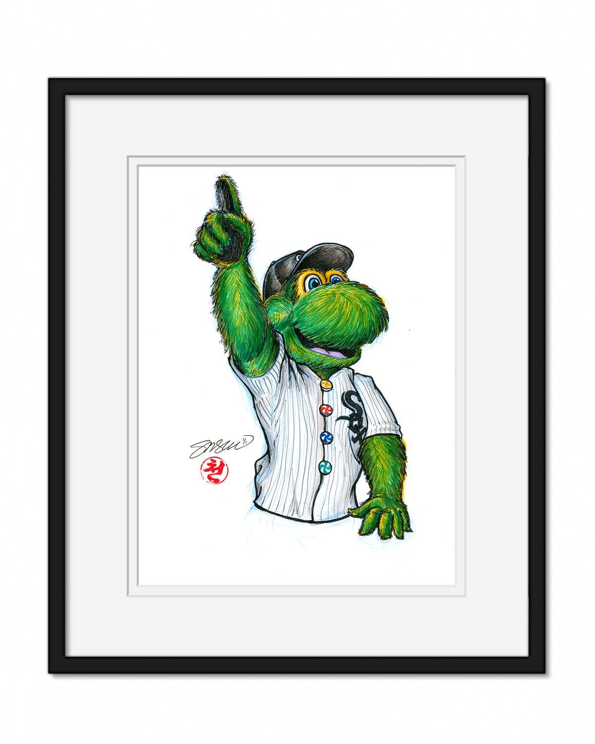 Chicago White Sox Mascot Southpaw - Original Mascot Artwork