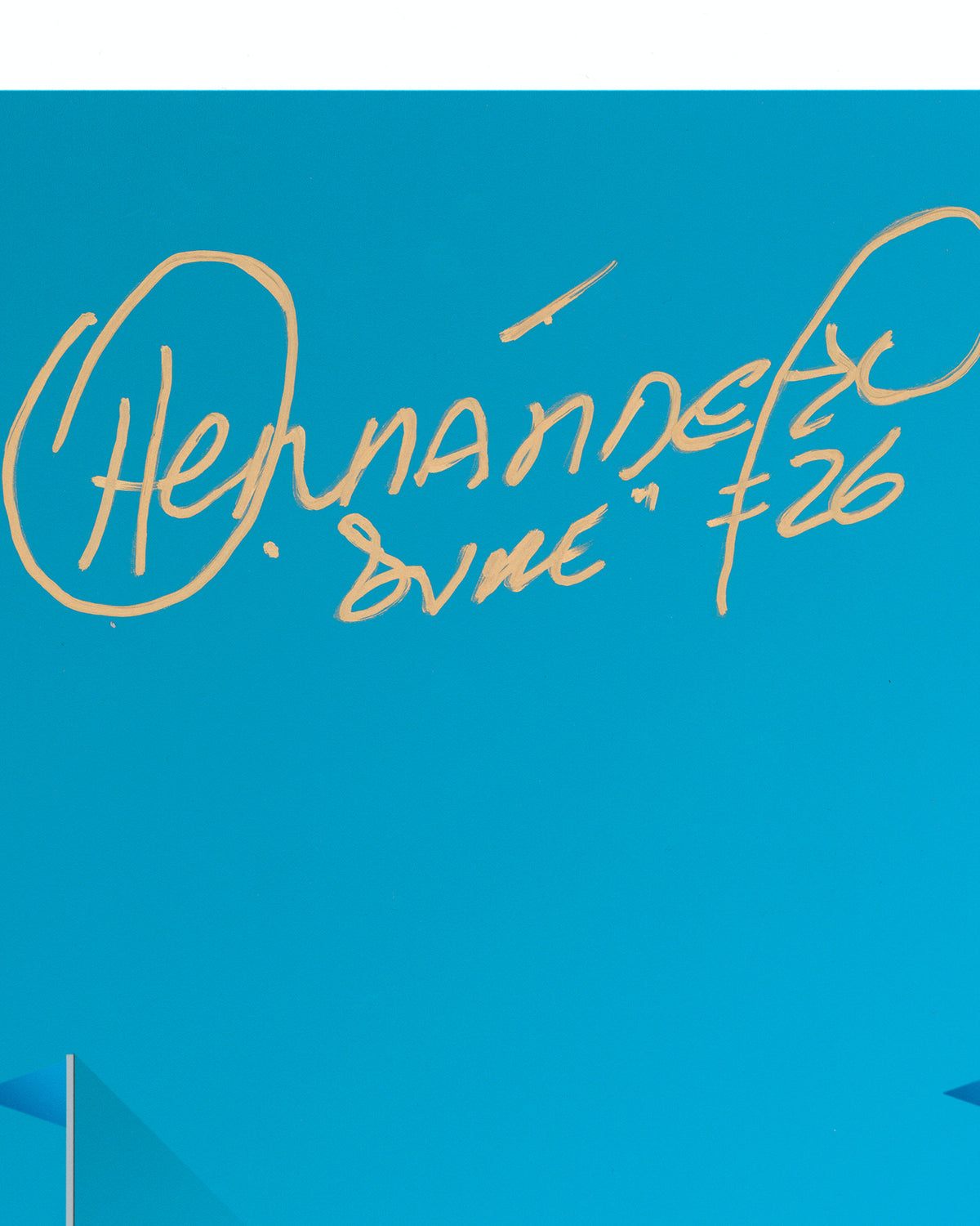Minimalist Yankee Stadium Print - Orlando "El Duce" Hernandez Autographed - Authenticated