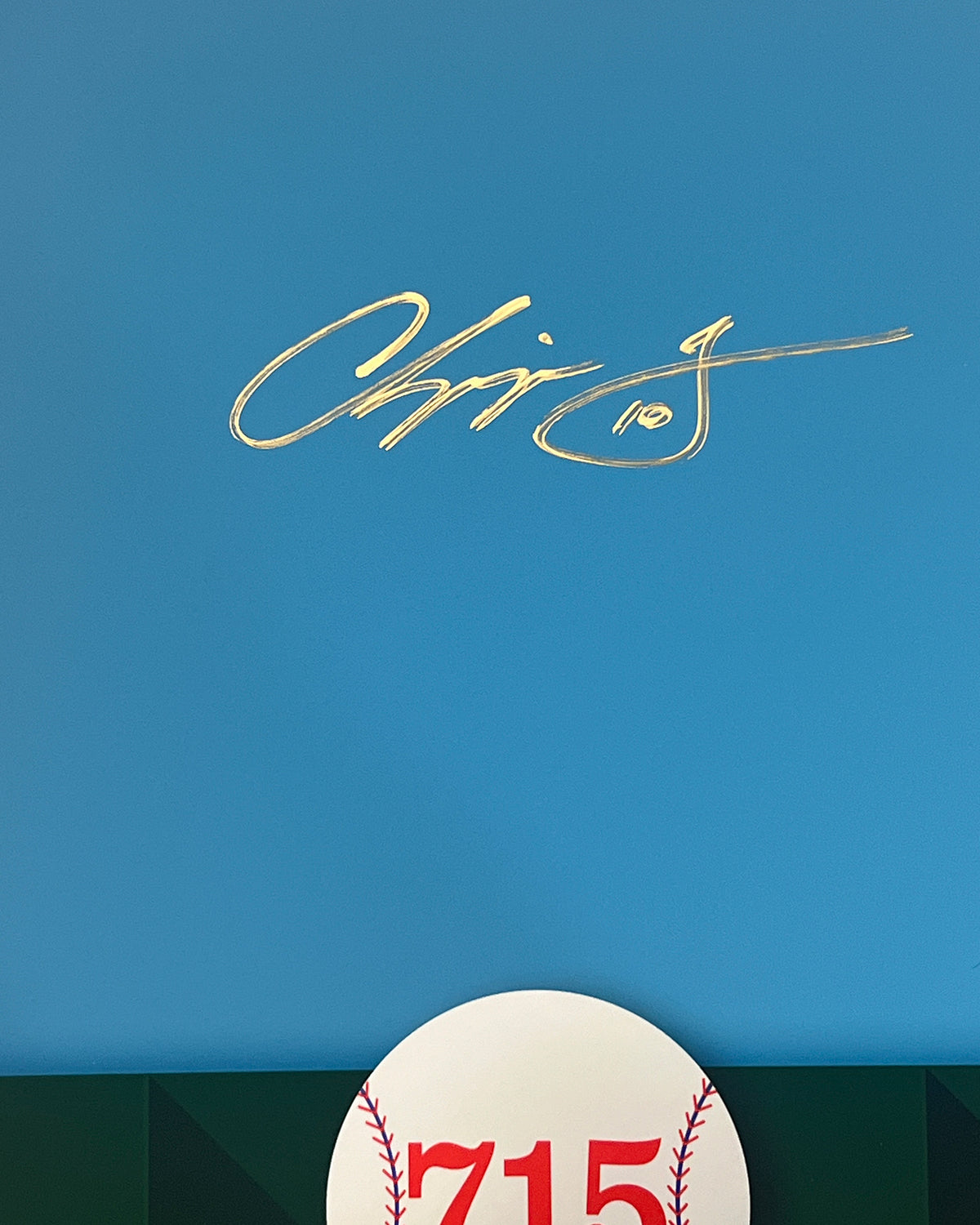 Minimalist Turner Field Chipper Jones Autographed Zoom