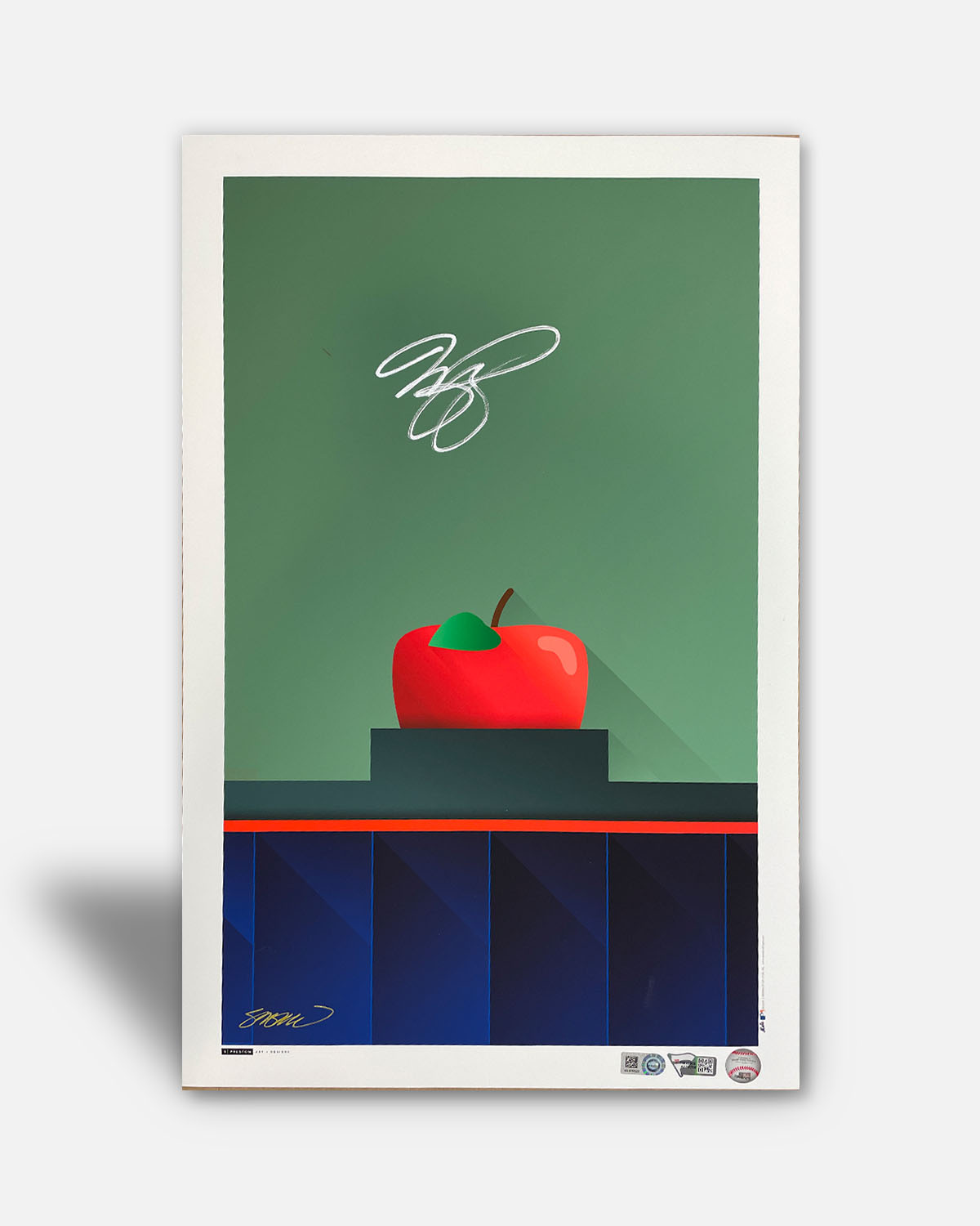 Minimalist Shea Stadium Mike Piazza Autographed 