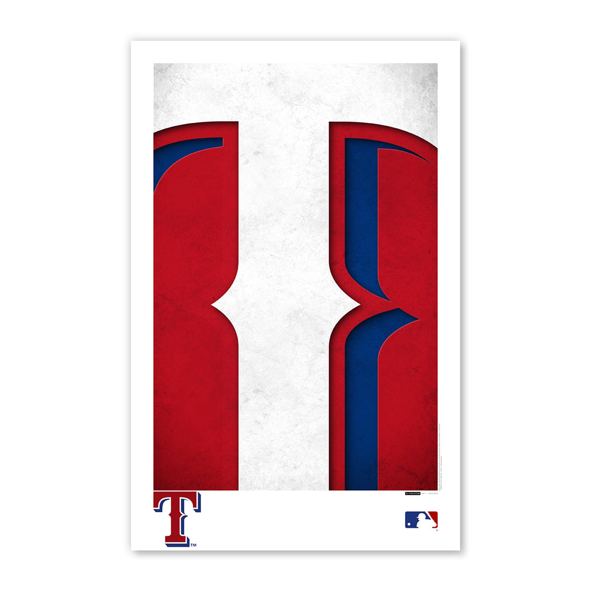 Minimalist Logo - Texas Rangers