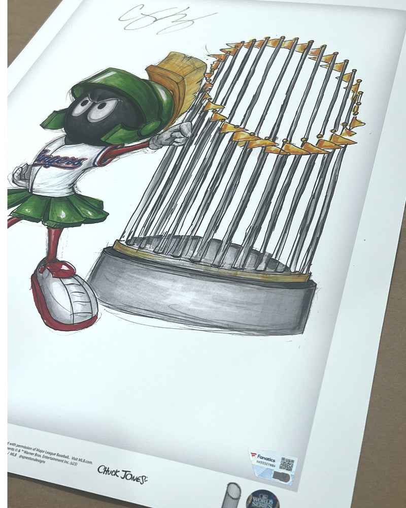 Minimalist World Series 2023 Marvin the Martian Corey Seager Signature Hologram